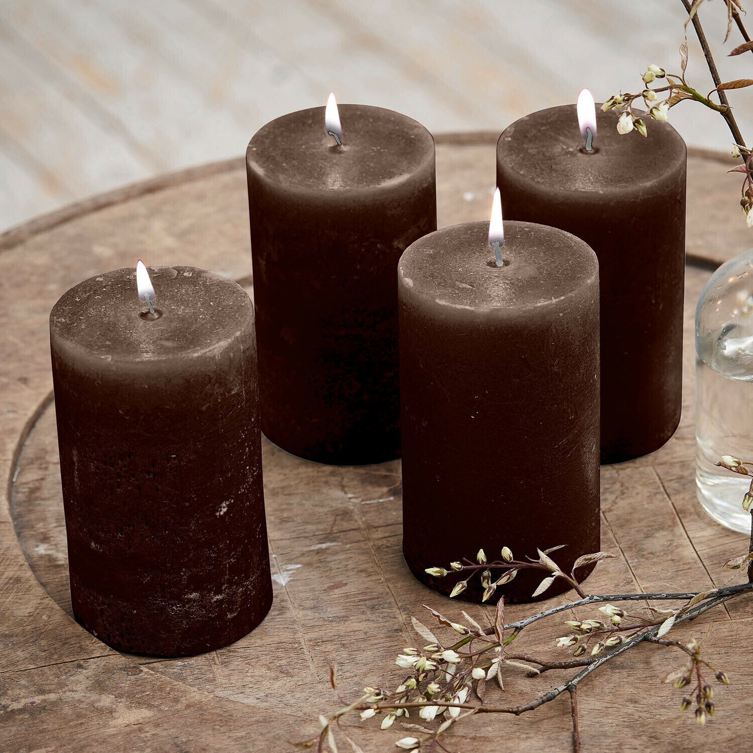 Mirabeau Stumpenkerze Kerze 4er Set Braga günstig online kaufen