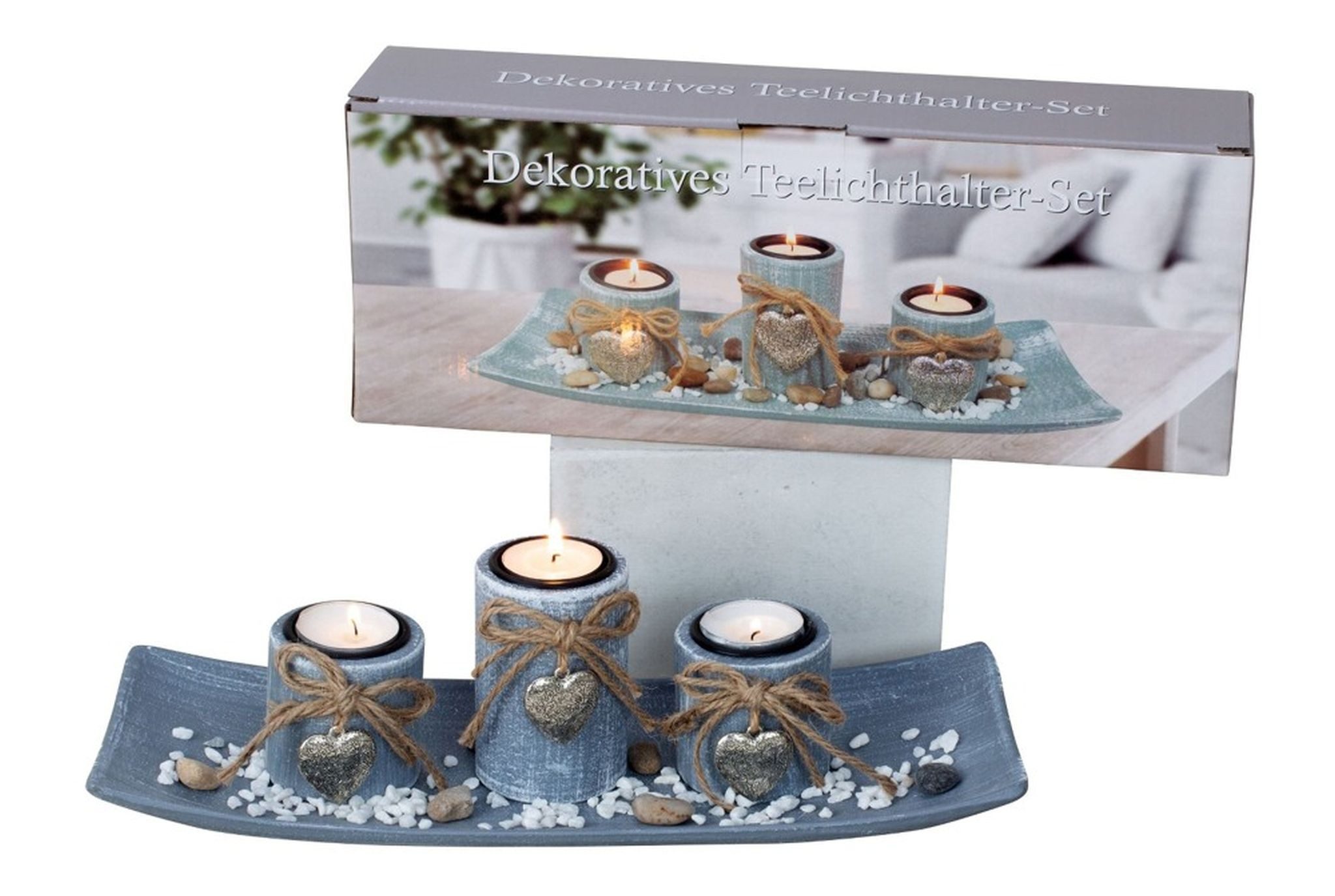 emeco Teelichthalter Dekoschale mit Kerzenhalter Teelichthalter Kerzen Halter Kerzenständer