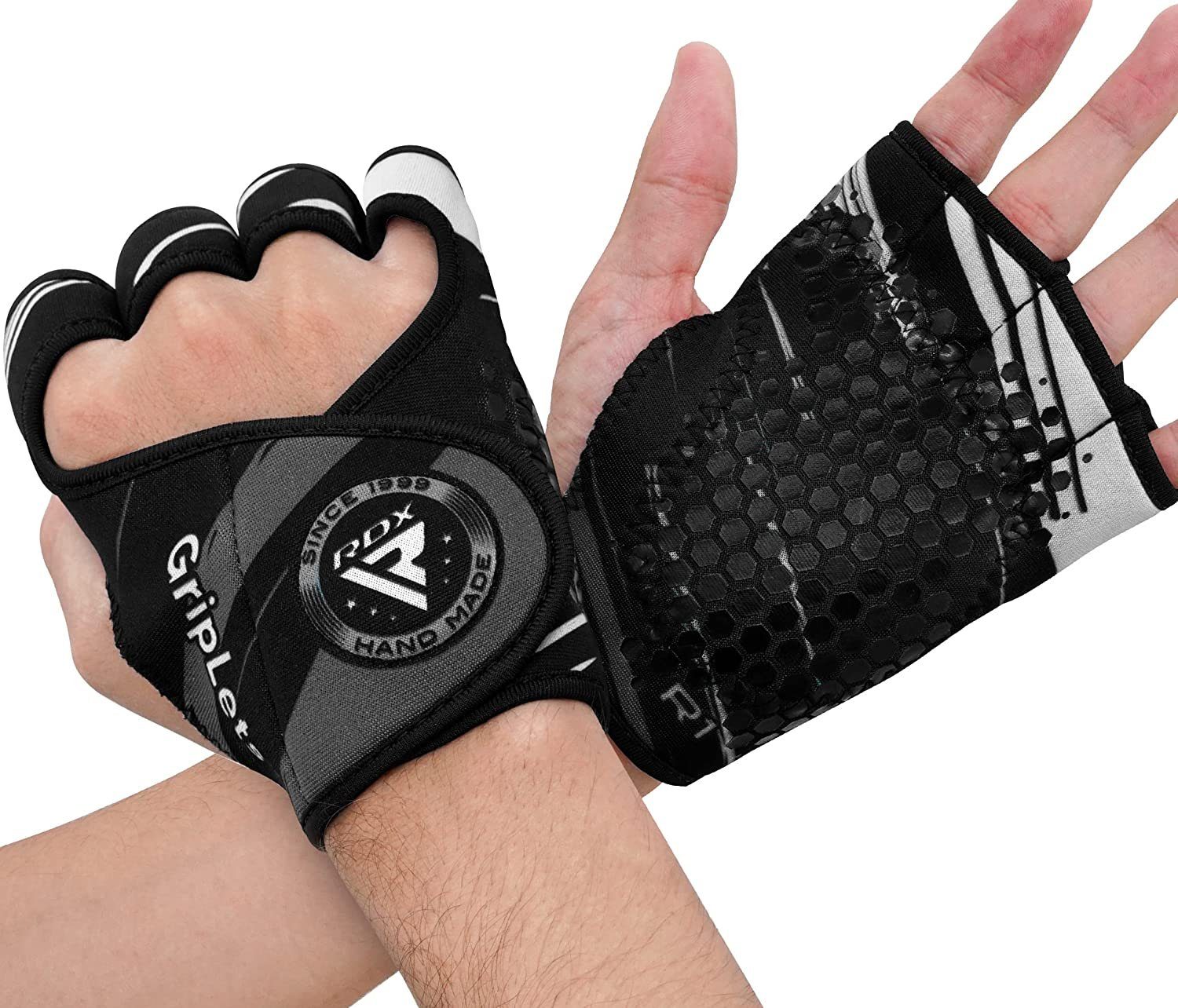 RDX Trainingshandschuhe RDX Fitness Handschuhe Grip Pads Grip Pads Männer Frauen Gewichtheben
