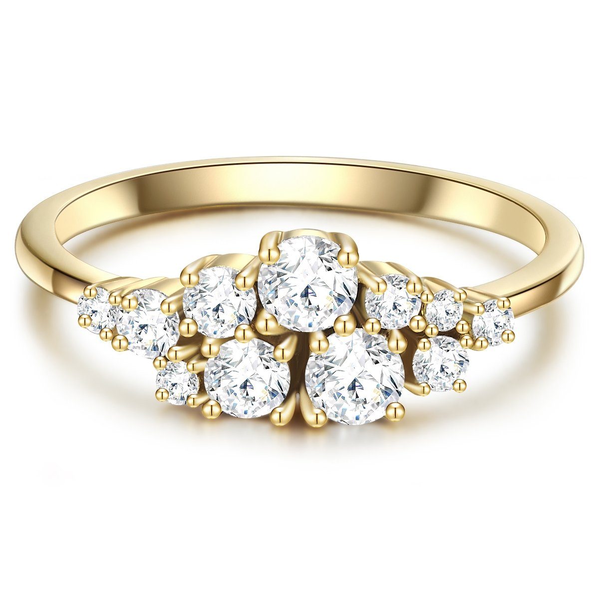Silberring gelbgold