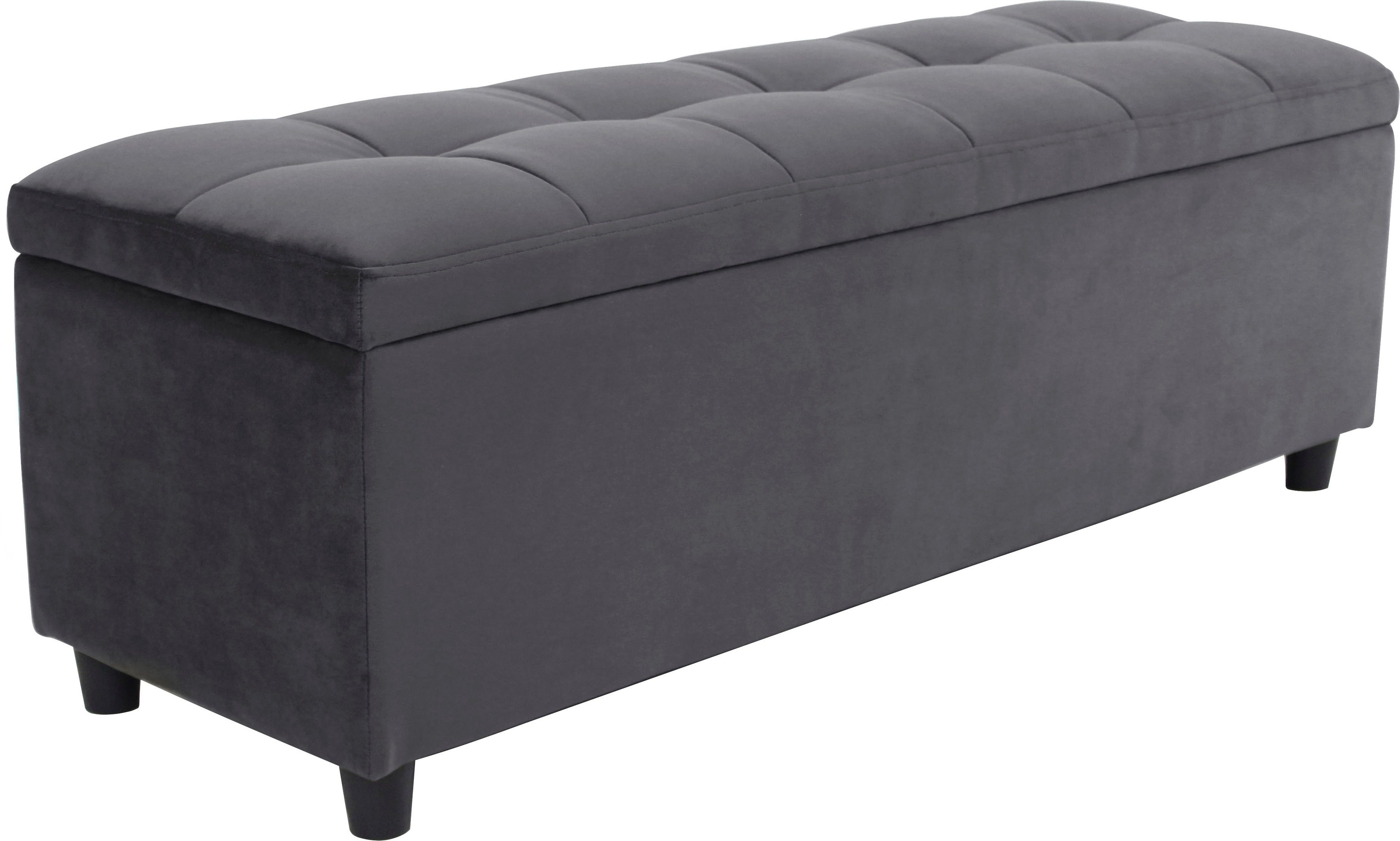 Bettbank Abgesteppt, Mit Stauraum, auch als Garderobenbank geeignet, Polsterbank