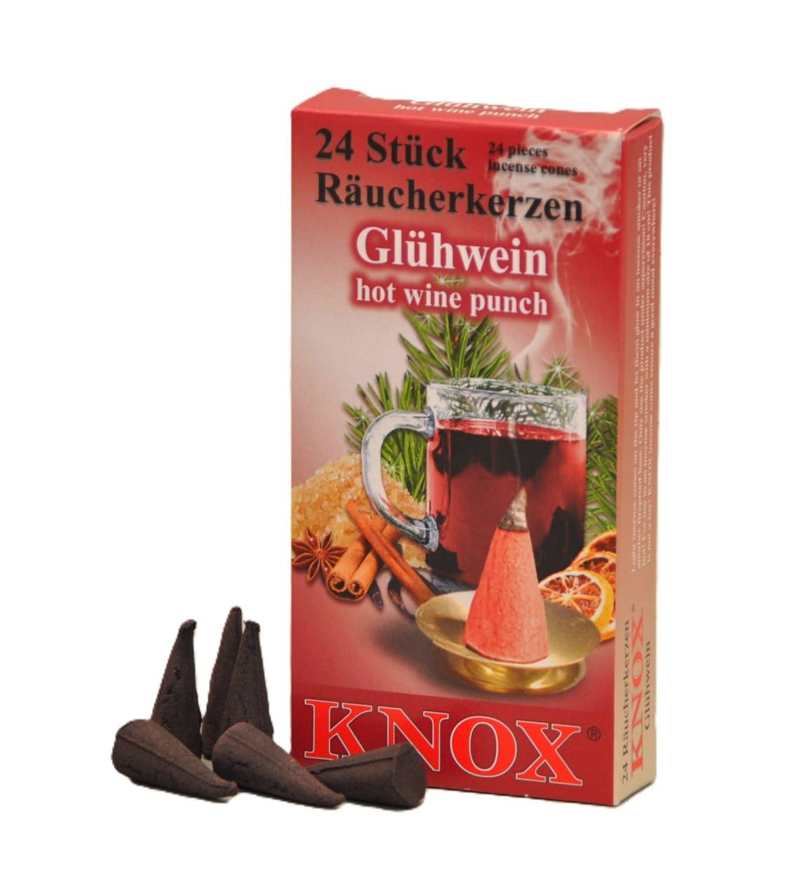 KNOX Räucherhaus Knox Räucherkerzen - Glühwein 24 Stück