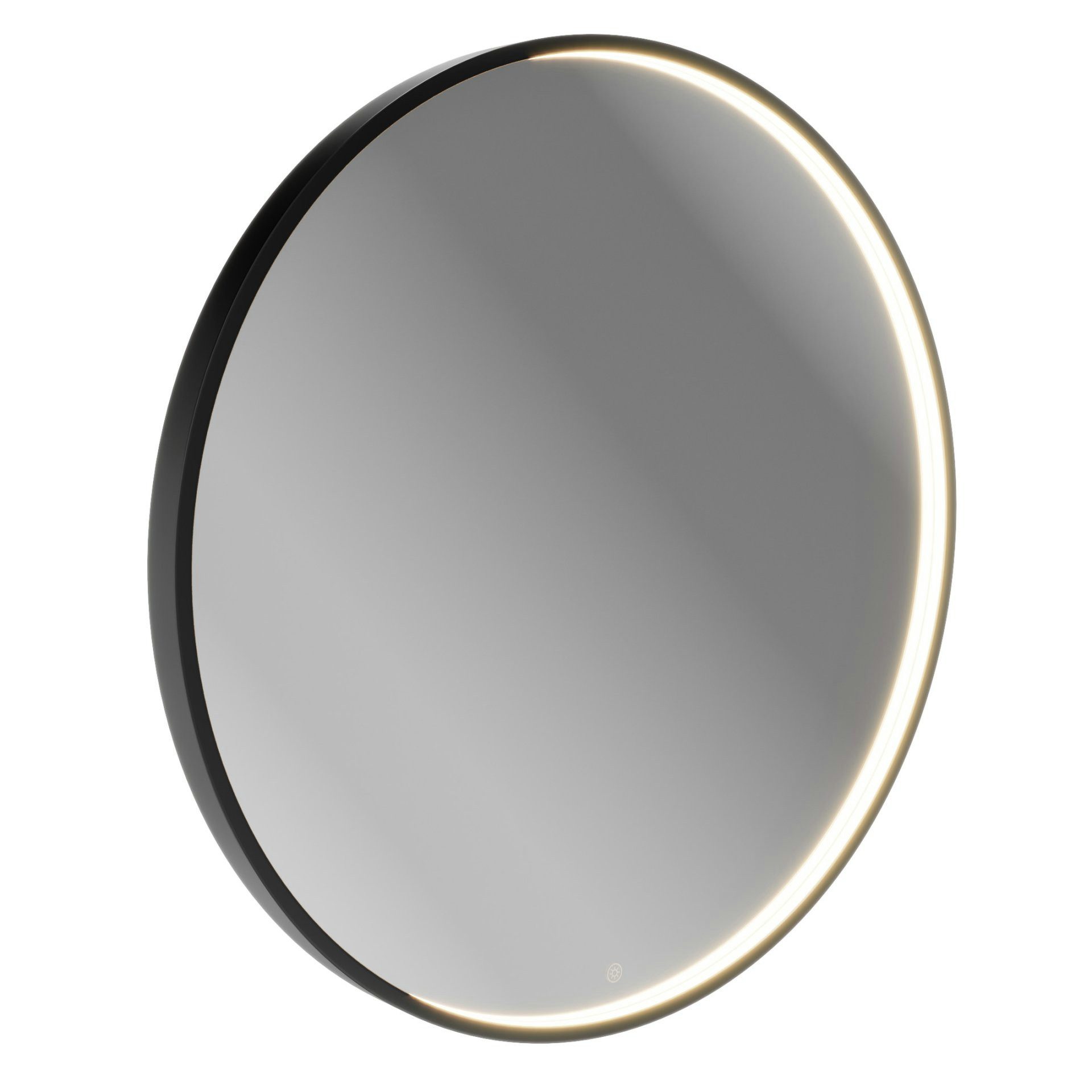 BADEDU Badspiegel Runder LED-Spiegel, Badezimmerspiegel, Wandspiegel, beleuchtetet