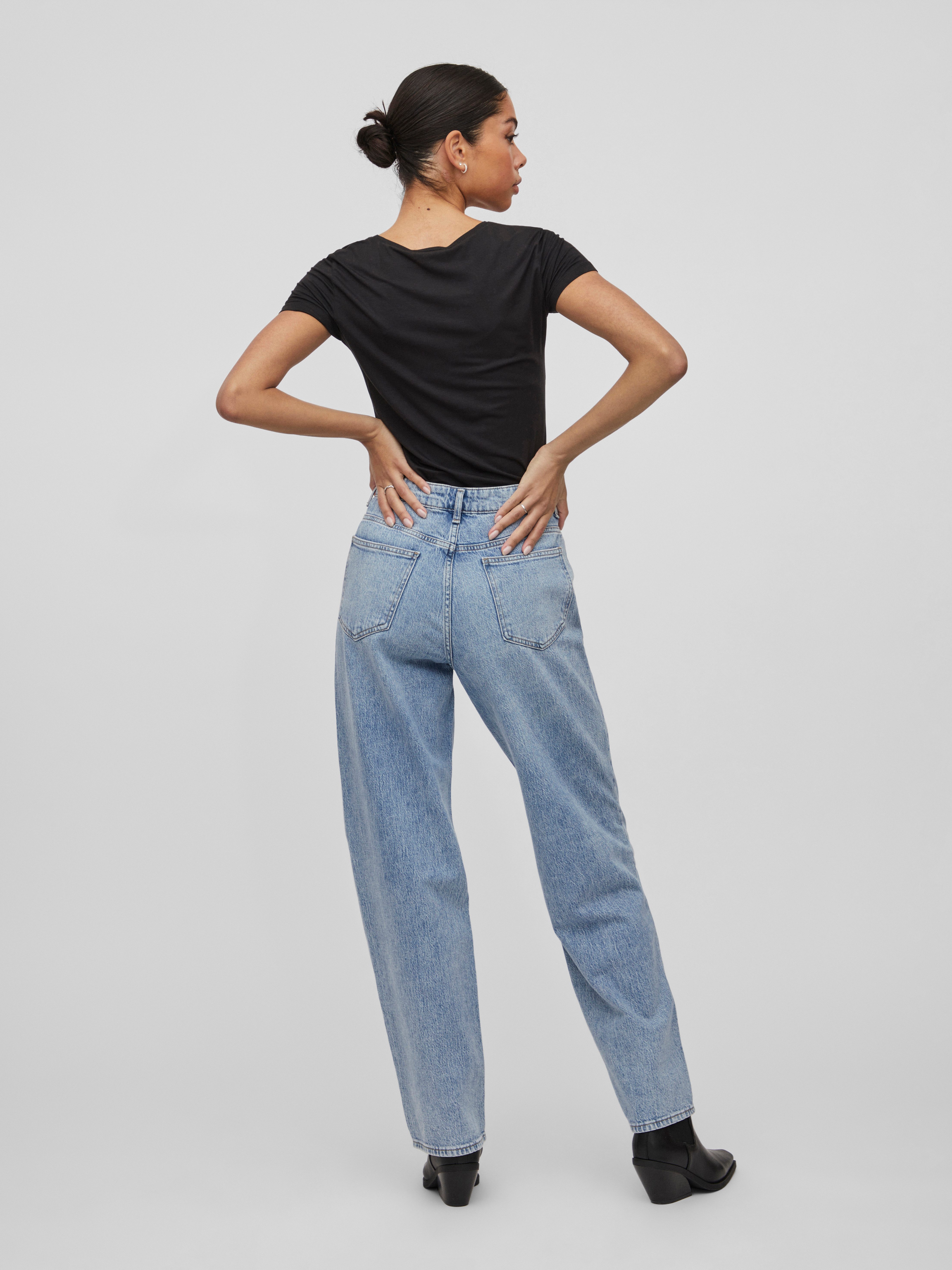 Vila High-waist-Jeans VIKELLY JAF HW STRAIGHT JEANS-NOOS Baumwollmischung