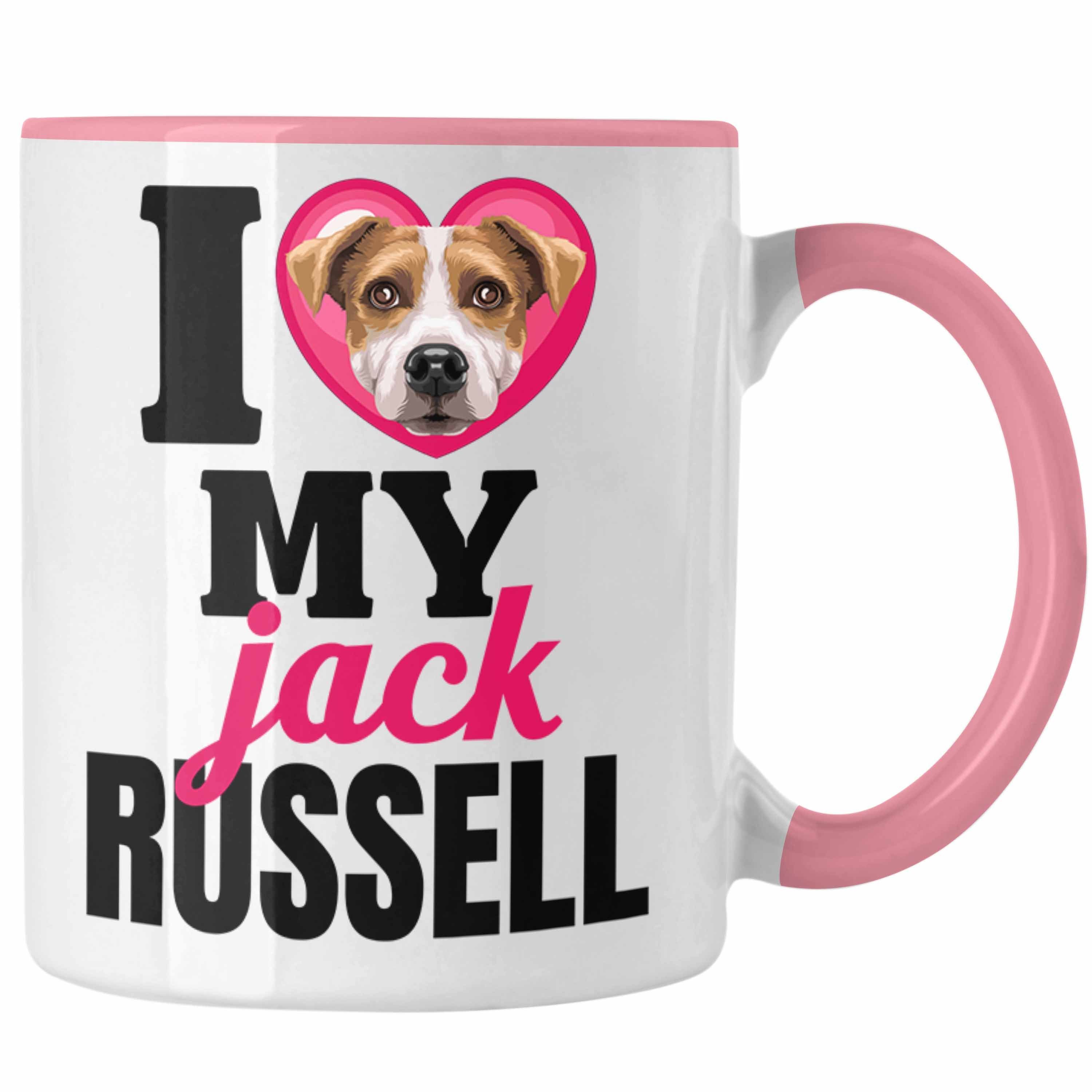 Trendation Tasse Jack Russell Besitzerin Tasse Geschenk Lustiger Spruch Geschenkidee I Rosa