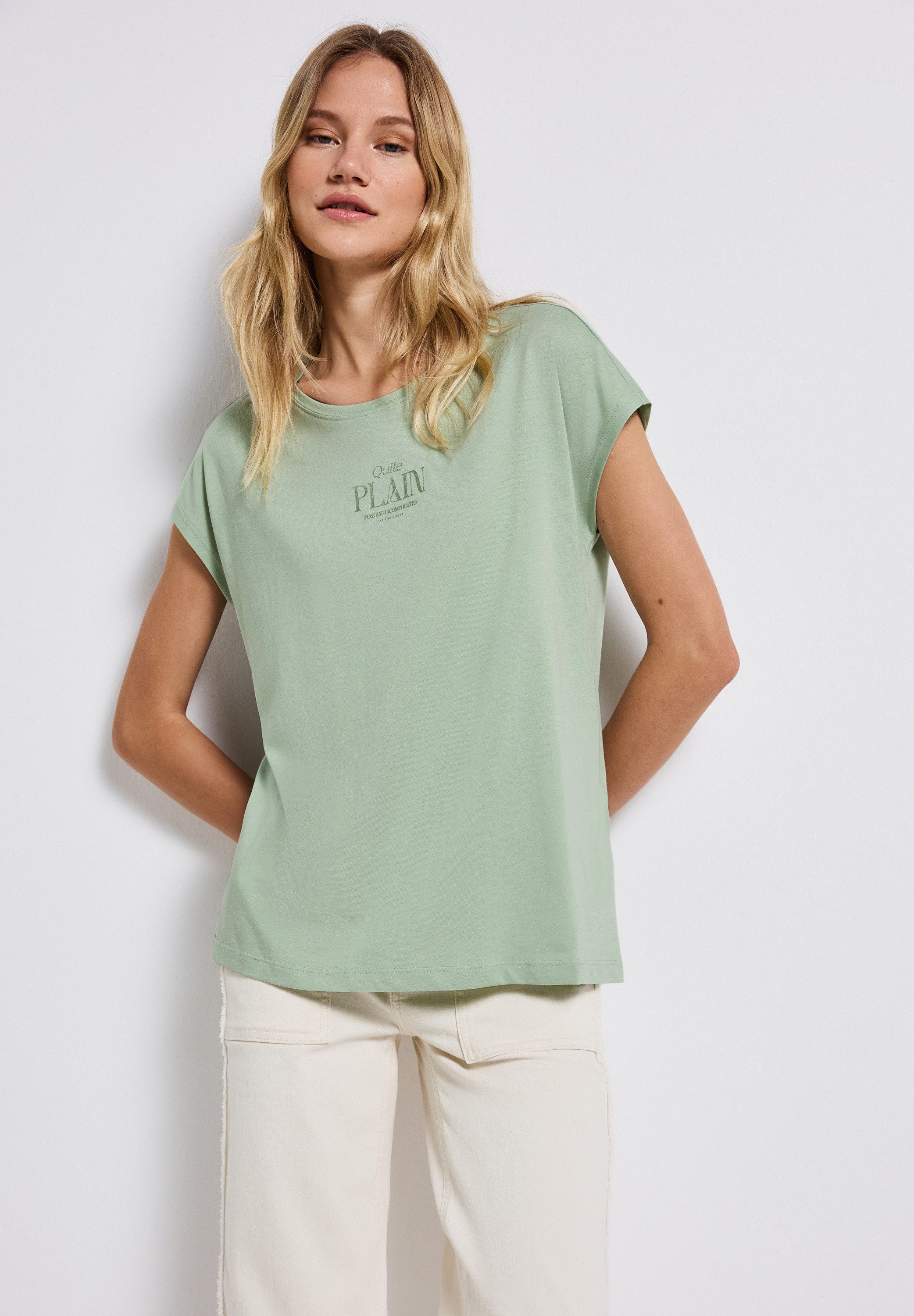 STREET ONE Shirttop mit Wording Print günstig online kaufen