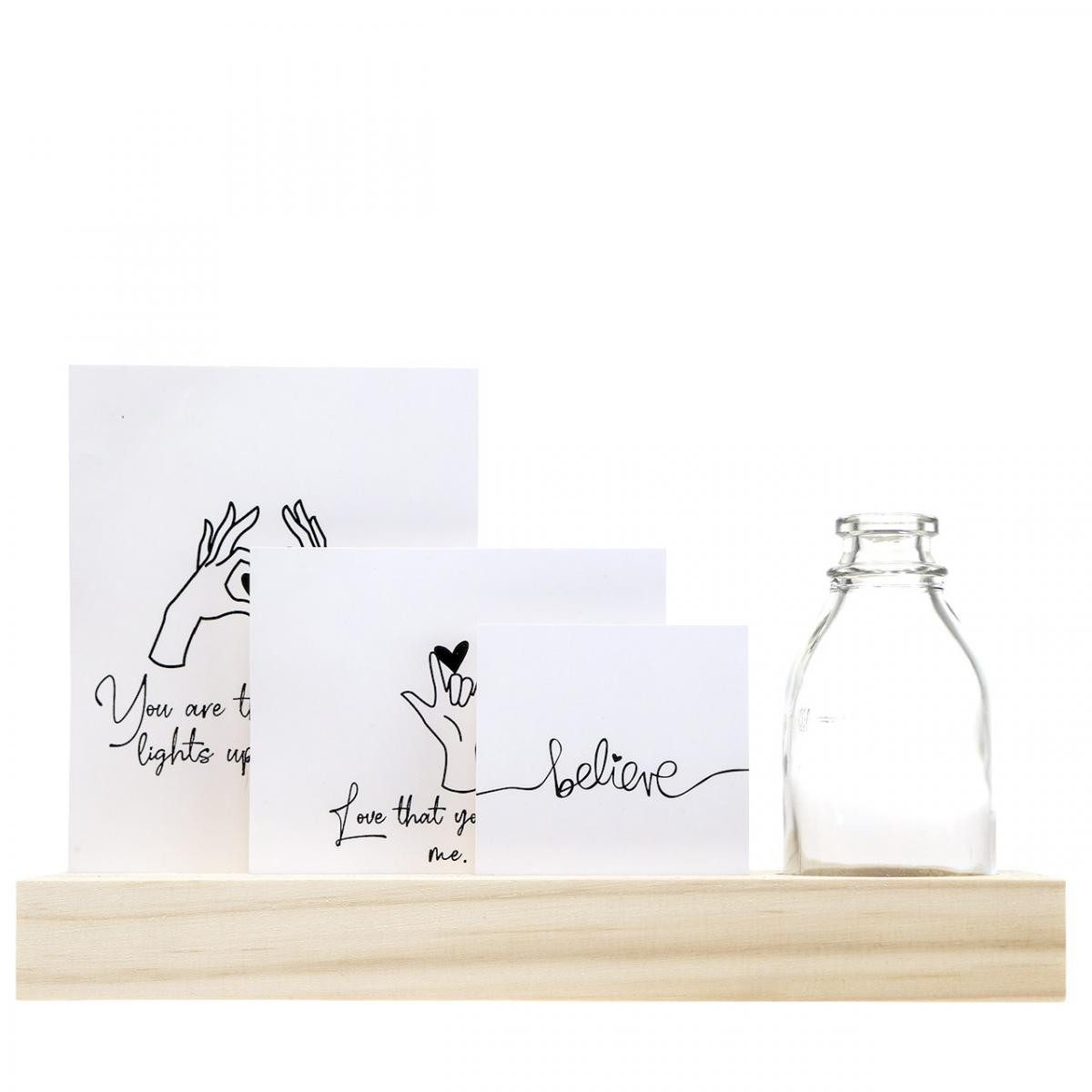 Viana Dekofigur Kartenhalter Holz Fotohalter mit günstig online kaufen