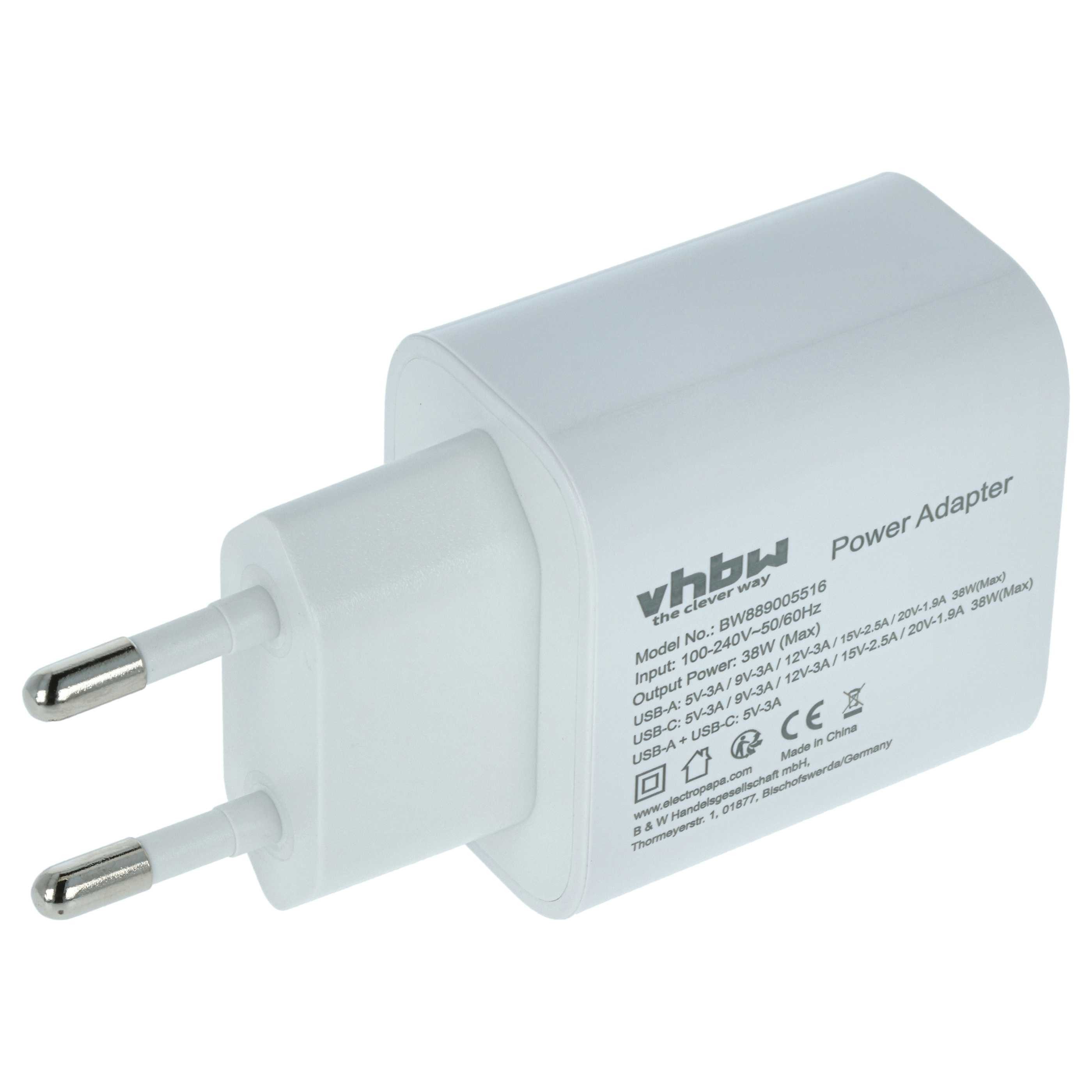 vhbw Netzteil passend für Google Pixel 3, 2, 4, Lite, Pro Kopfhörer / LED Trafo