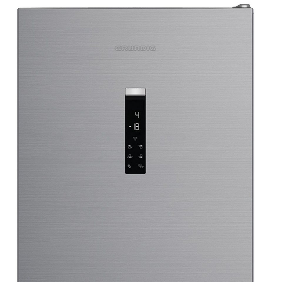 Grundig Kühl-/Gefrierkombination GKPN 66940 LXPW 7282346903, 203,5 cm hoch,  59,5 cm breit, Duo-Cooling No Frost Technologie