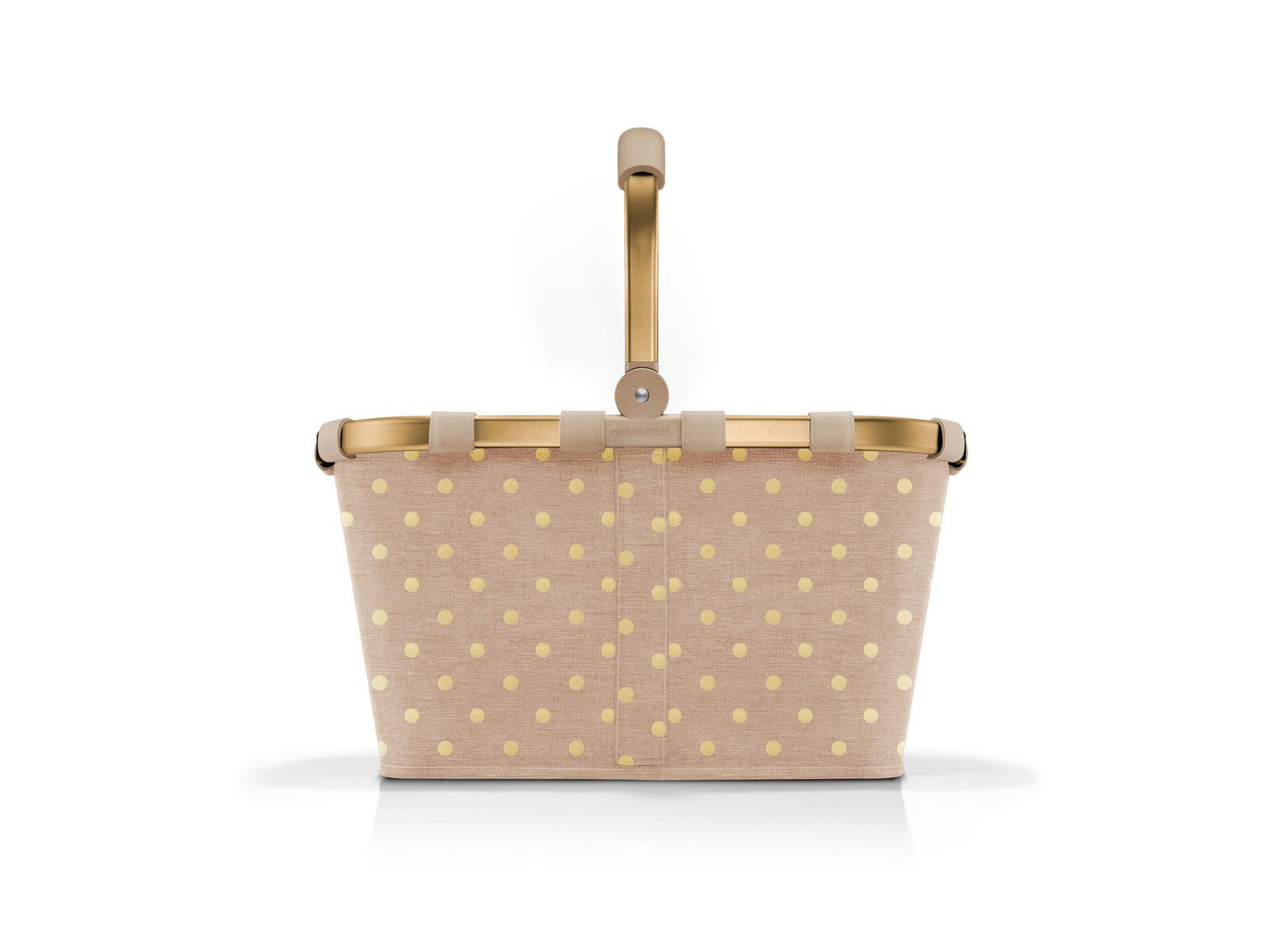 REISENTHEL® Einkaufskorb carrybag frame metallic dots coffee