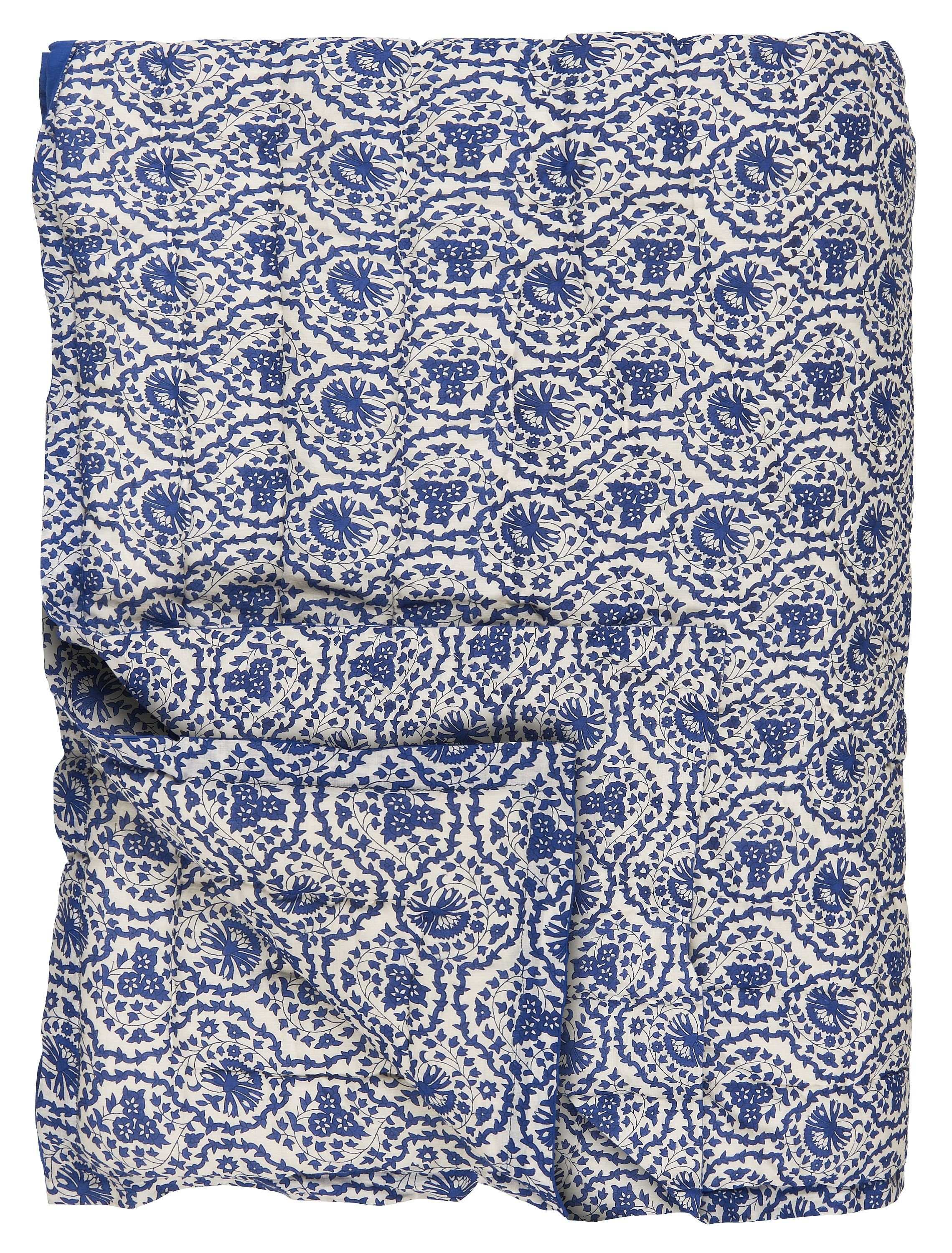 Ib Laursen Tagesdecke Ib Laursen - Decke Quilt Tagesdecke Überwurf 170x130cm Muster Blau