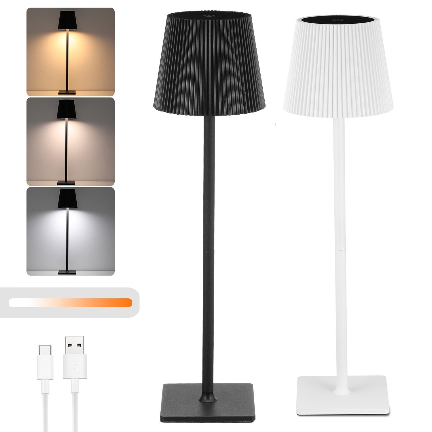 LETGOSPT LED Tischleuchte LED Tischlampe mit günstig online kaufen