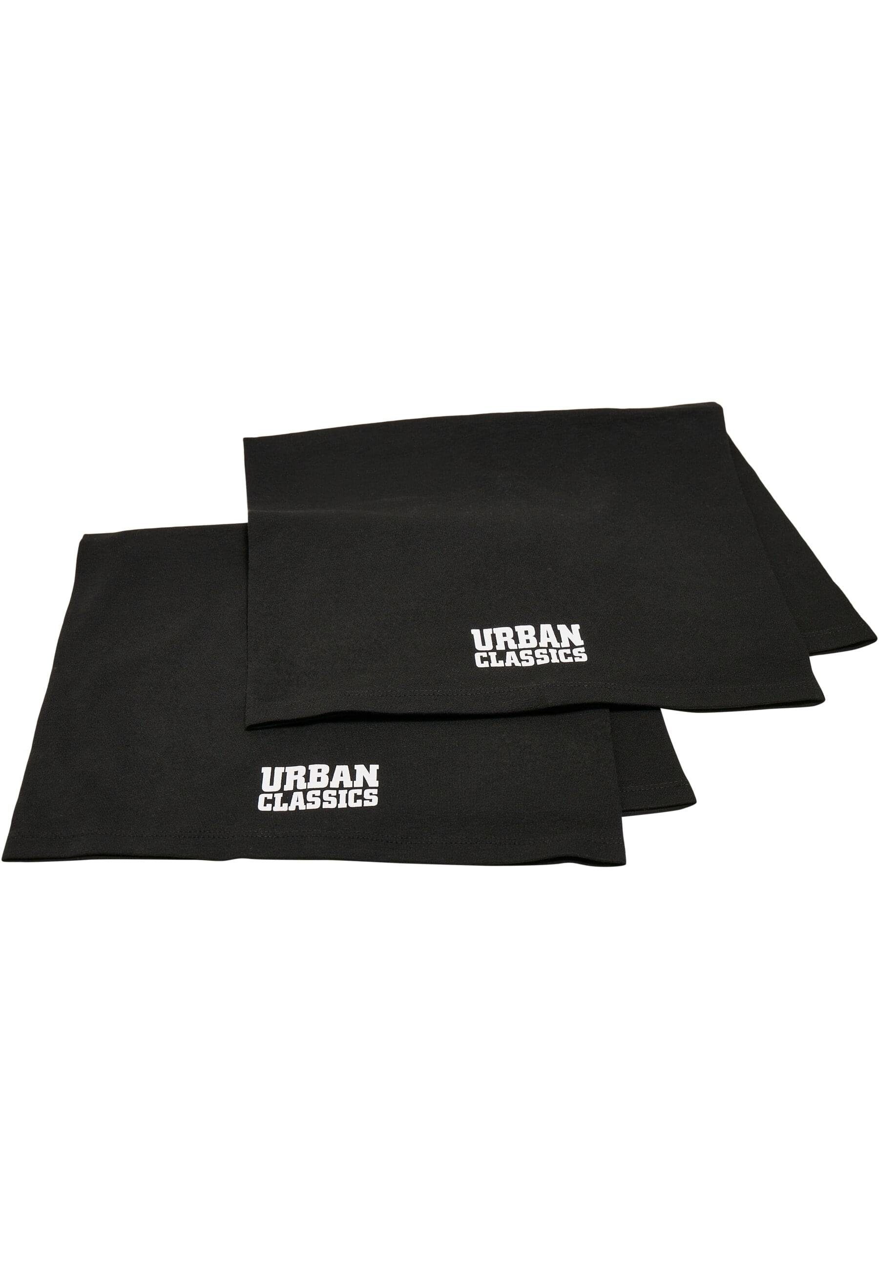 URBAN CLASSICS Scarf (1-St) 2-Pack, Tube Unisex Logo Halstuch black