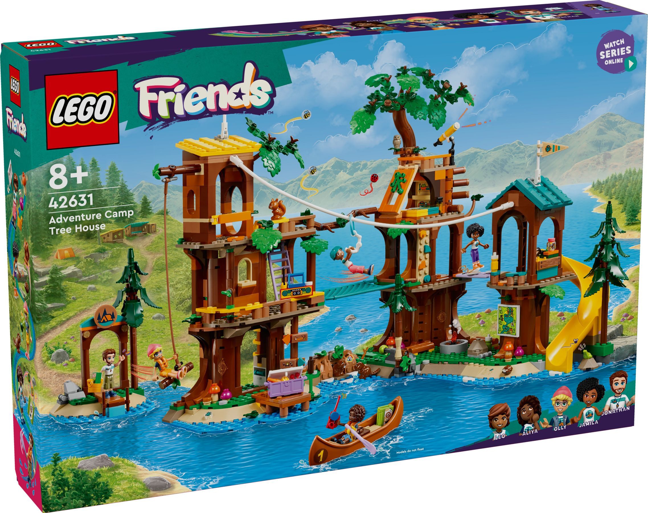 LEGO® LEGO® Friends 42631 Baumhaus im Abenteuercamp Konstruktionsspielsteine, (1128 St)