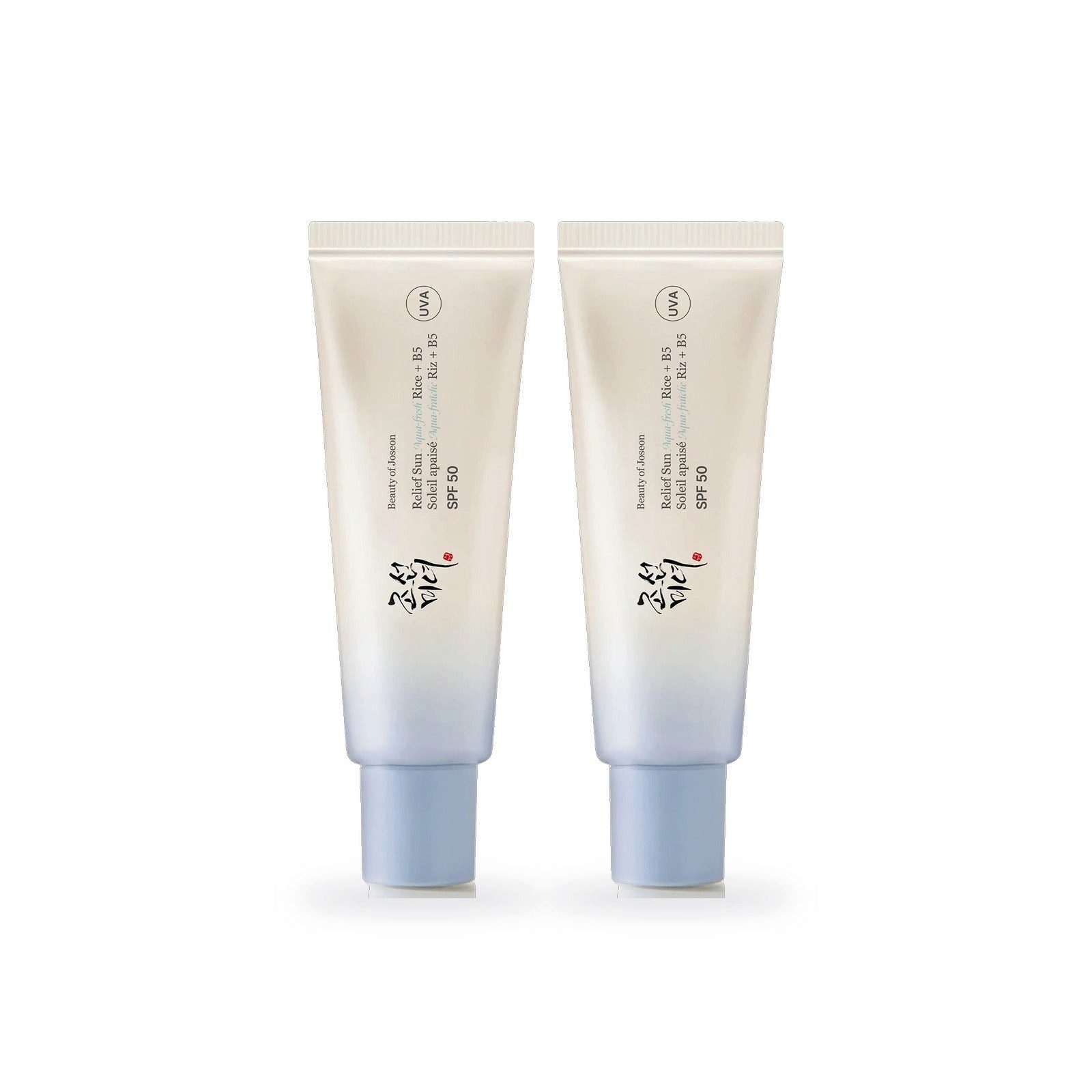 Beauty of Joseon Sonnenschutzcreme Relief Sun Aqua-fresh Rice + B5 LSF 50 Doppelpack 2 x 50 ml, 2-tlg.