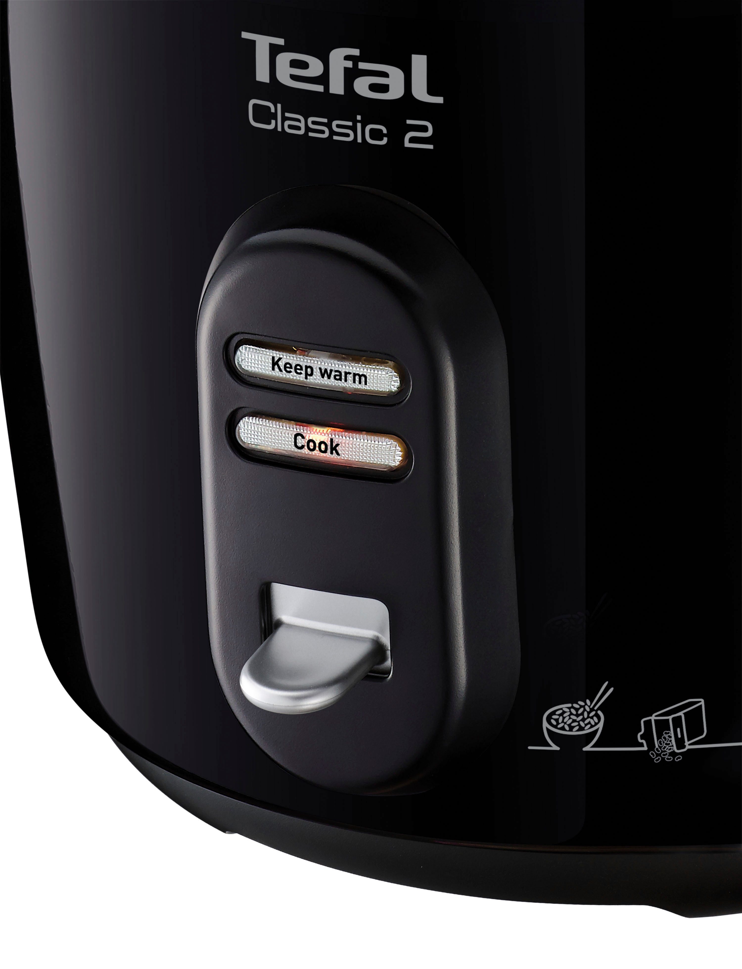 Tefal Reiskocher RK1038 New Classic, 600 W, 2 Programme, 5 L Kapazität, Warmhaltefunktion, Dampfgarfunktion