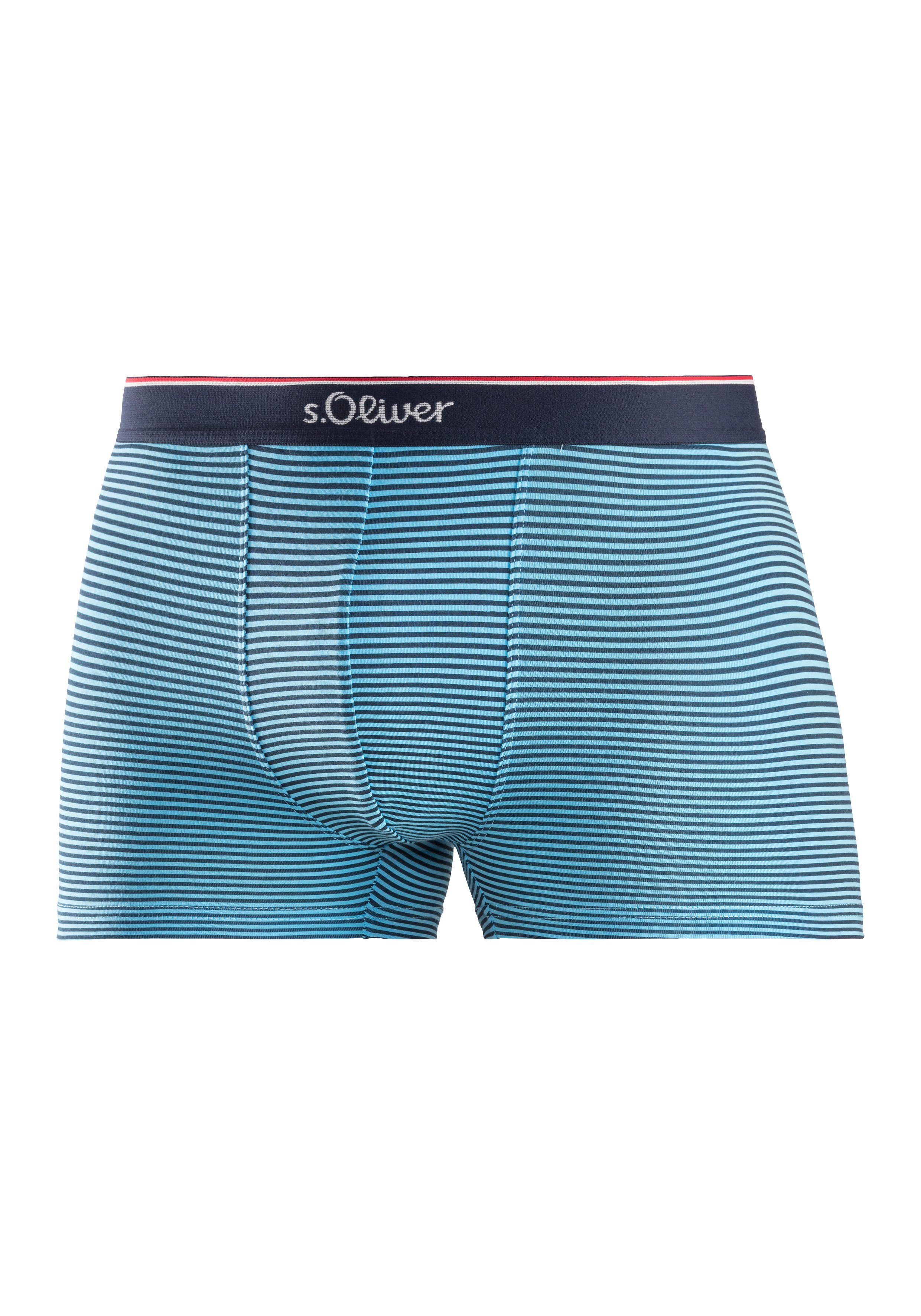 s.Oliver Boxer (Packung, modischen 3-St) gestreift, blau, Designs navy in