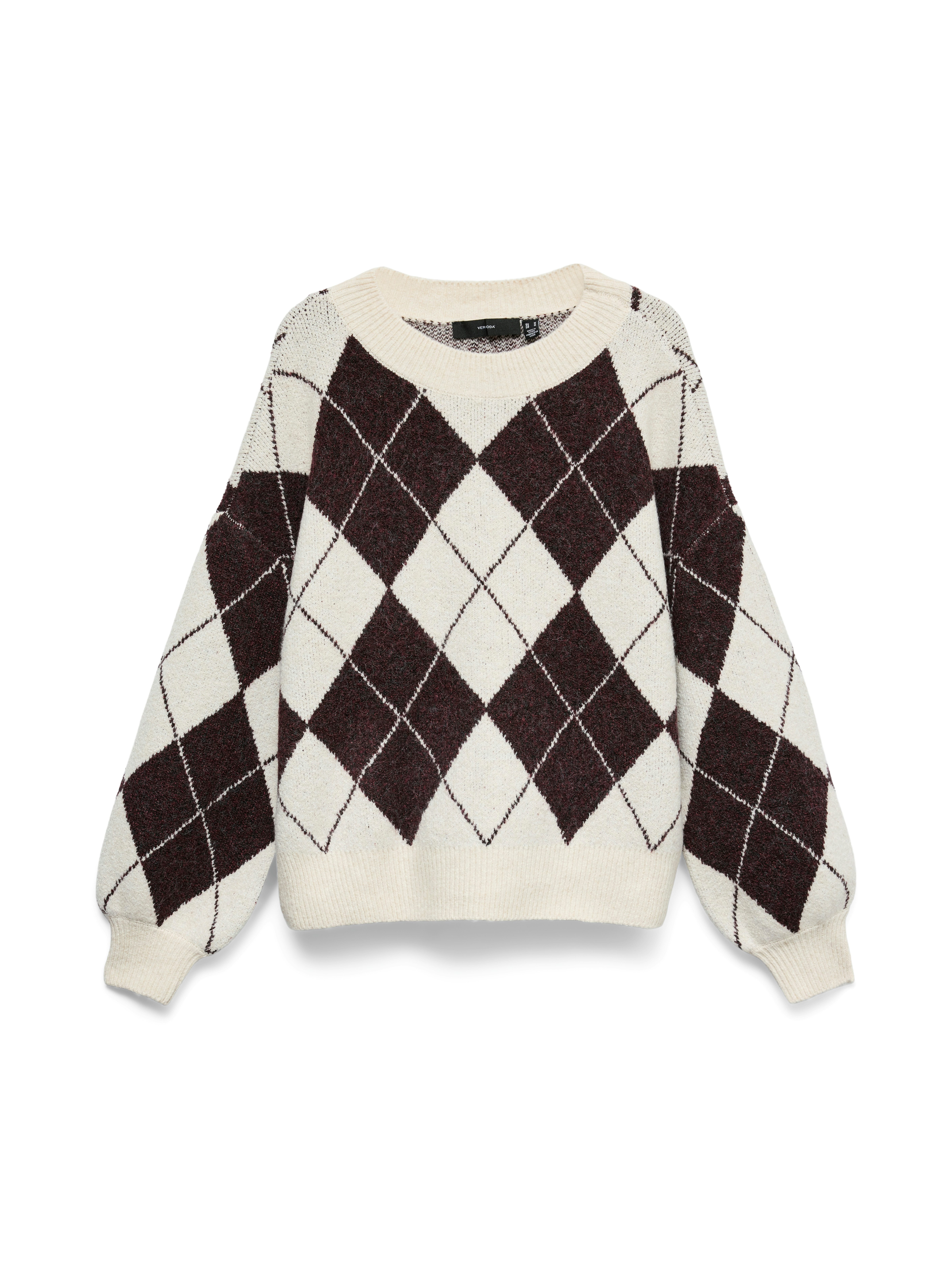 Vero Moda Strickpullover VMDOFFY JAQUARD LS O-NCK PULLOVER NOOS Materialmix