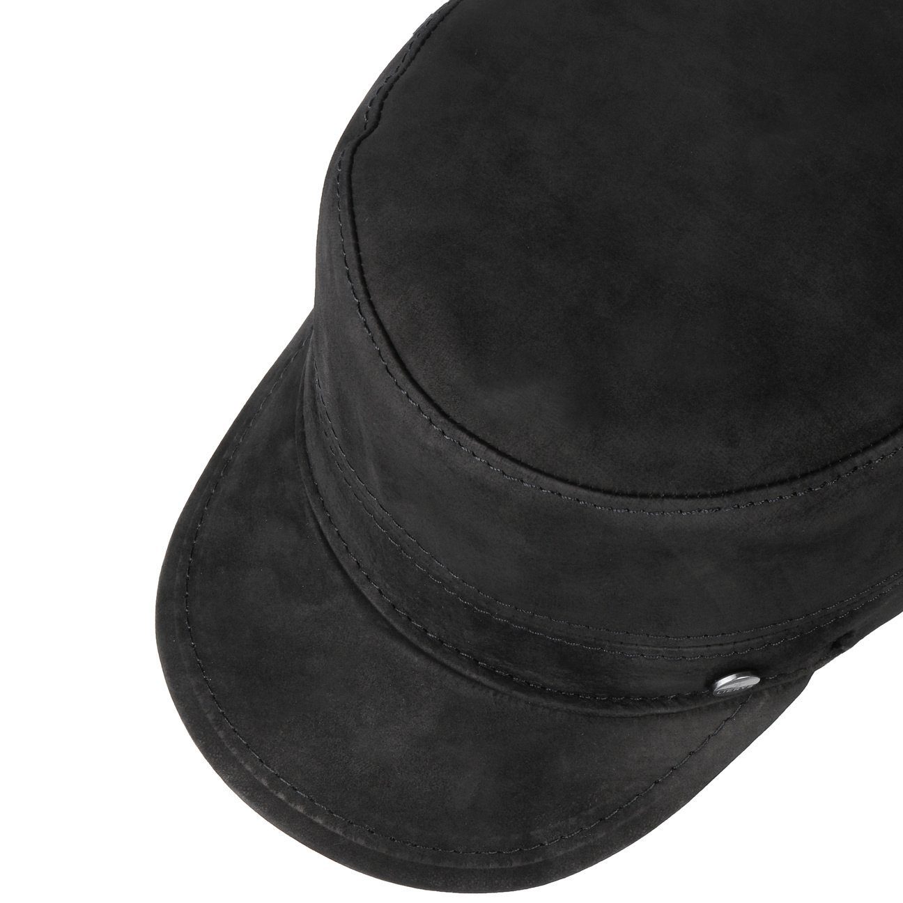 Lierys Army Cap (1-St) Ledercap mit Schirm, Made in Italy günstig online kaufen