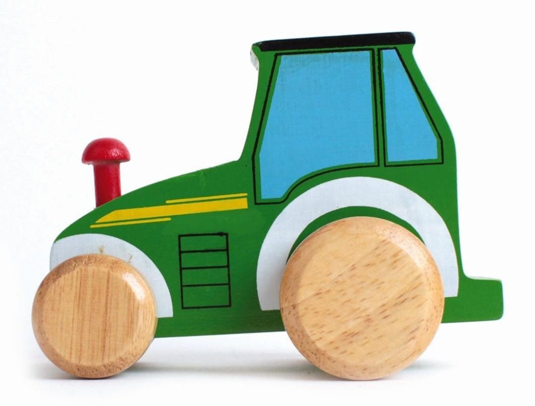 El Puente Nachziehspielzeug Spielauto "Traktor", Handmade, Handmade