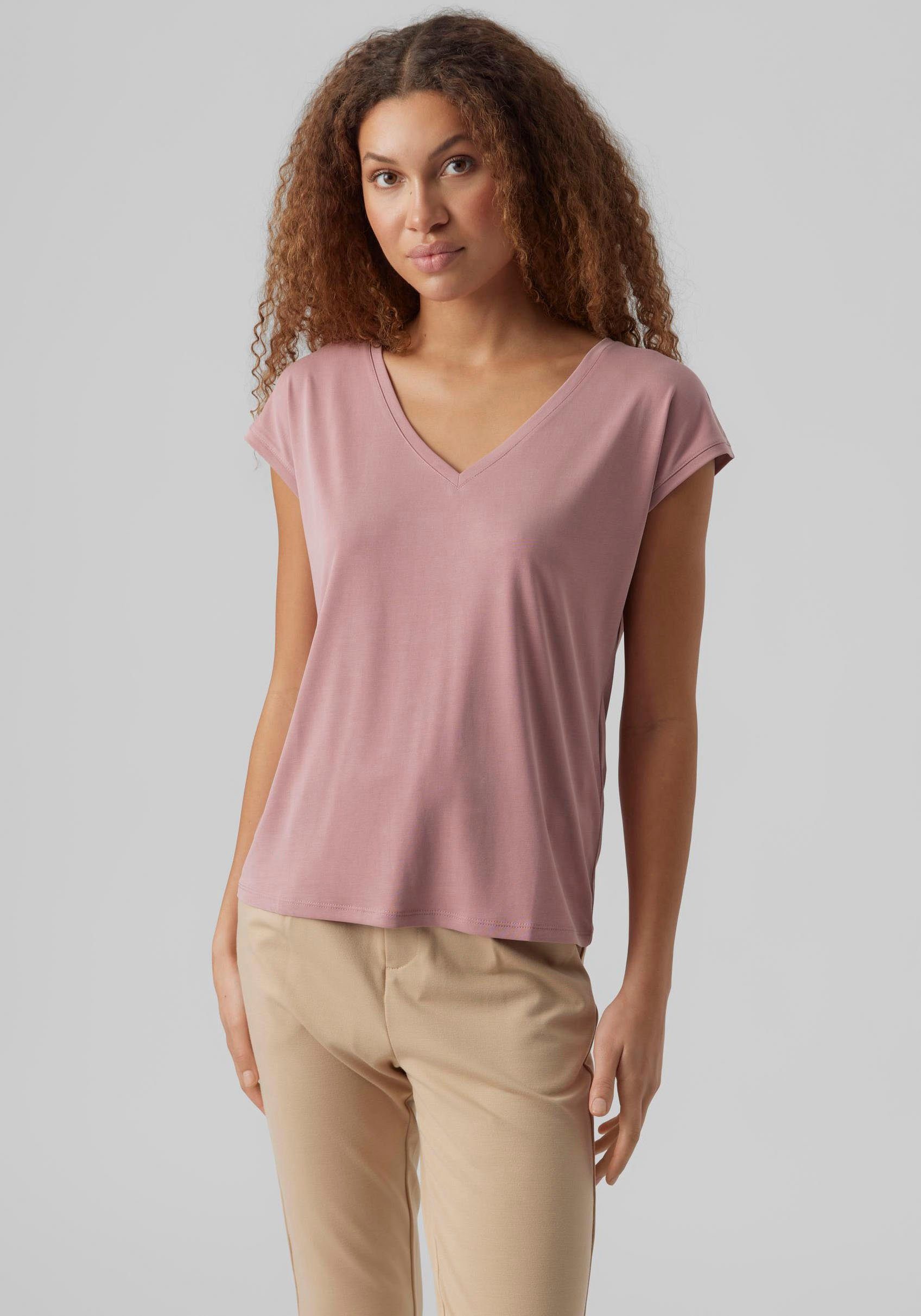 Vero Moda V-Shirt VMFILLI SS V-NECK günstig online kaufen