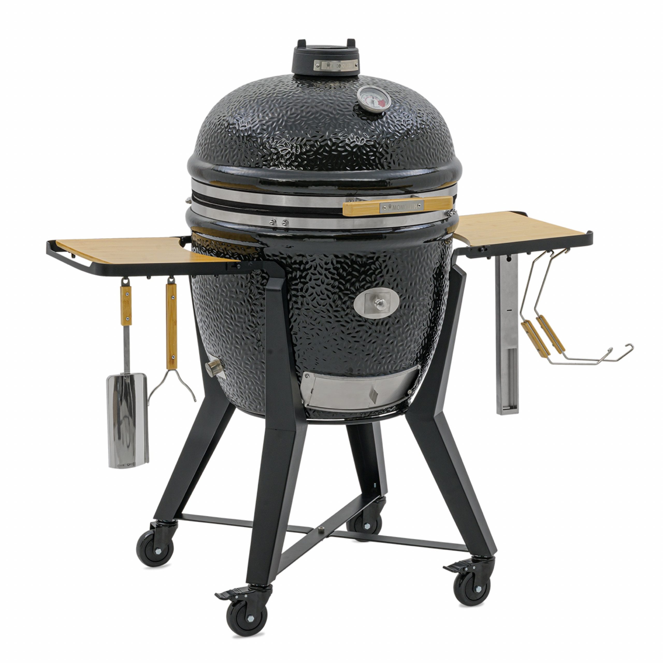 MONOLITH Keramikgrill Monolith Keramikgrill MONOLITH TWO.66 mit Gestell und Seitentische