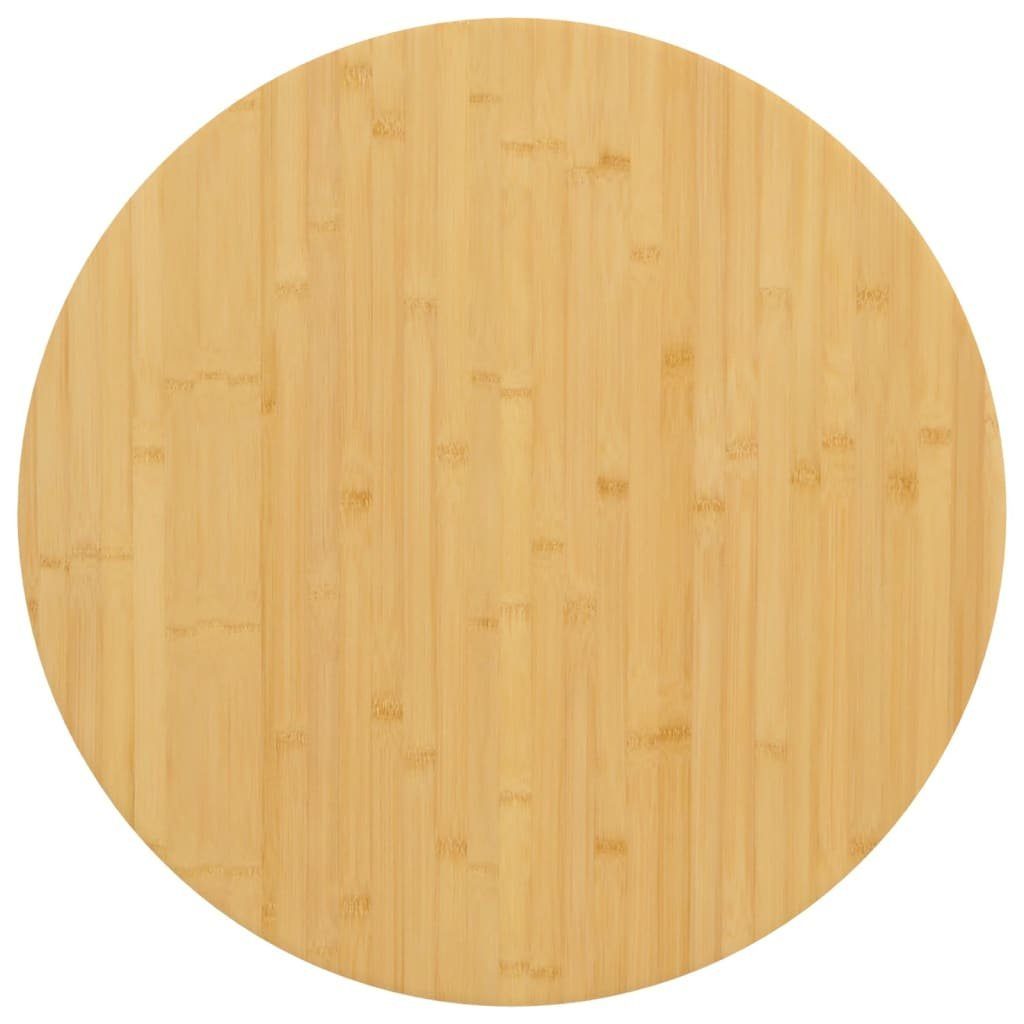 furnicato Tischplatte Ø80x2,5 cm Bambus (1 St)