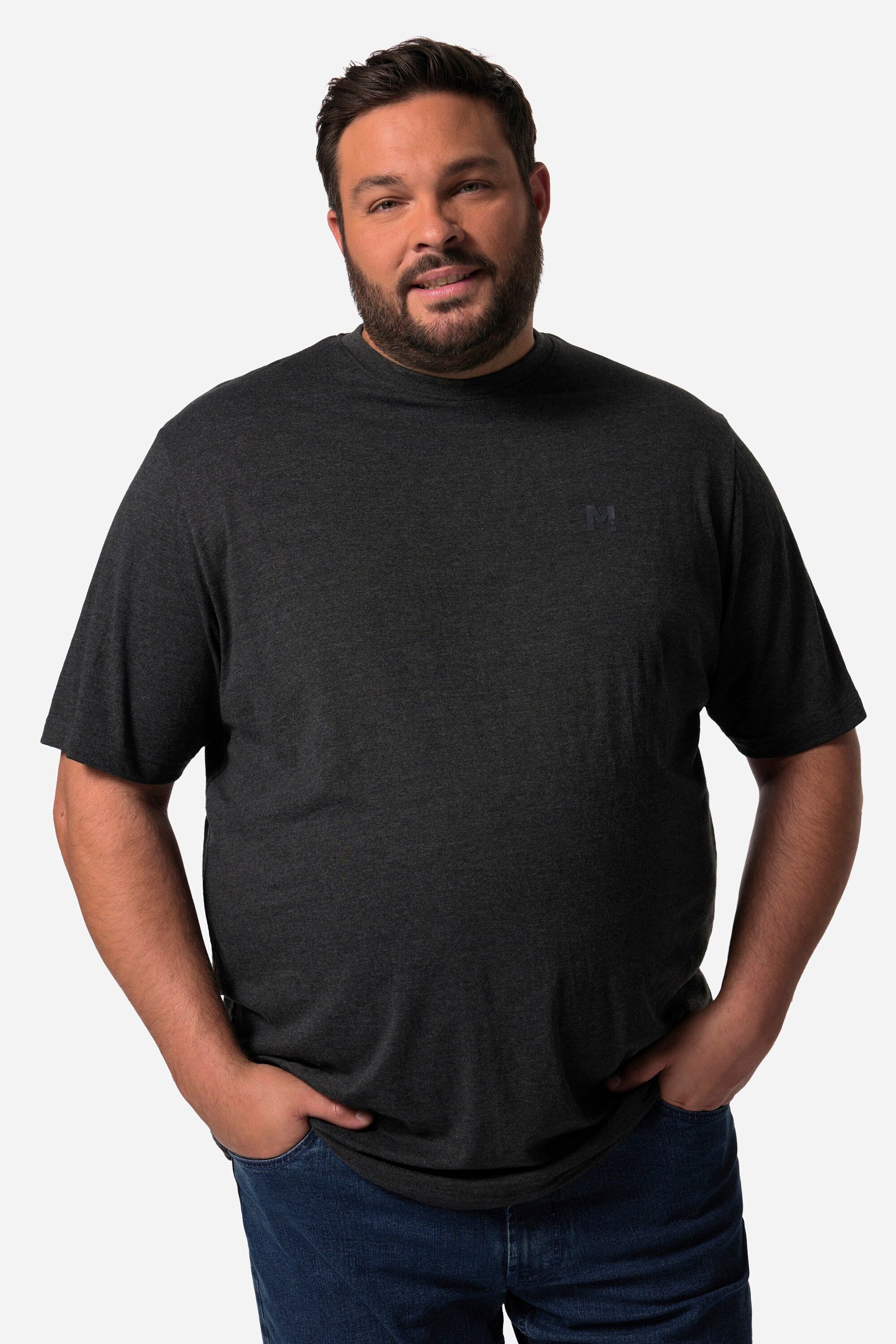 Men Plus T-Shirt Men+ T-Shirt Basic Halbarm Rundhals bis 8 XL günstig online kaufen