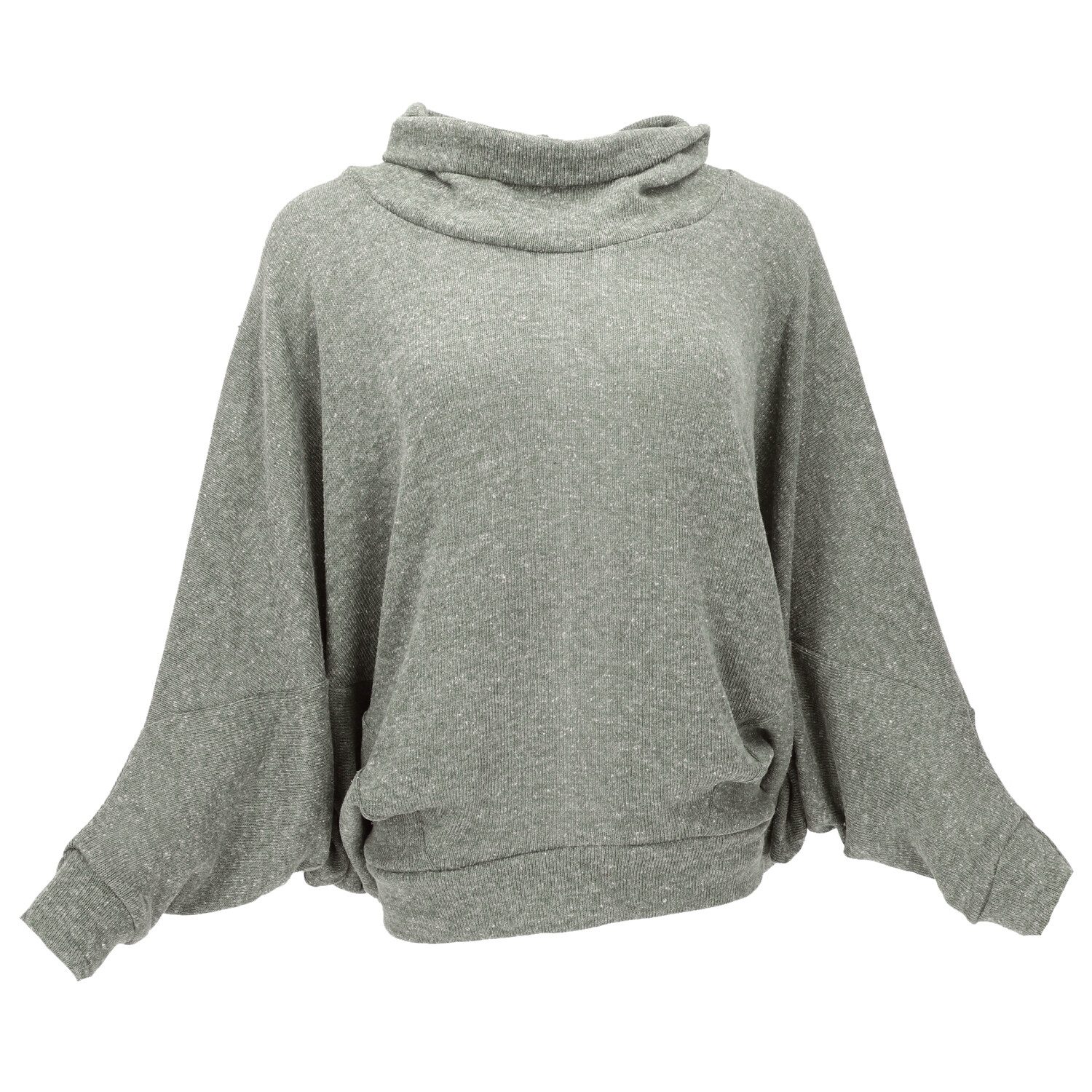 Guru-Shop Longsleeve Oversize Shirt, Rollkragen Strickshirt, günstig online kaufen
