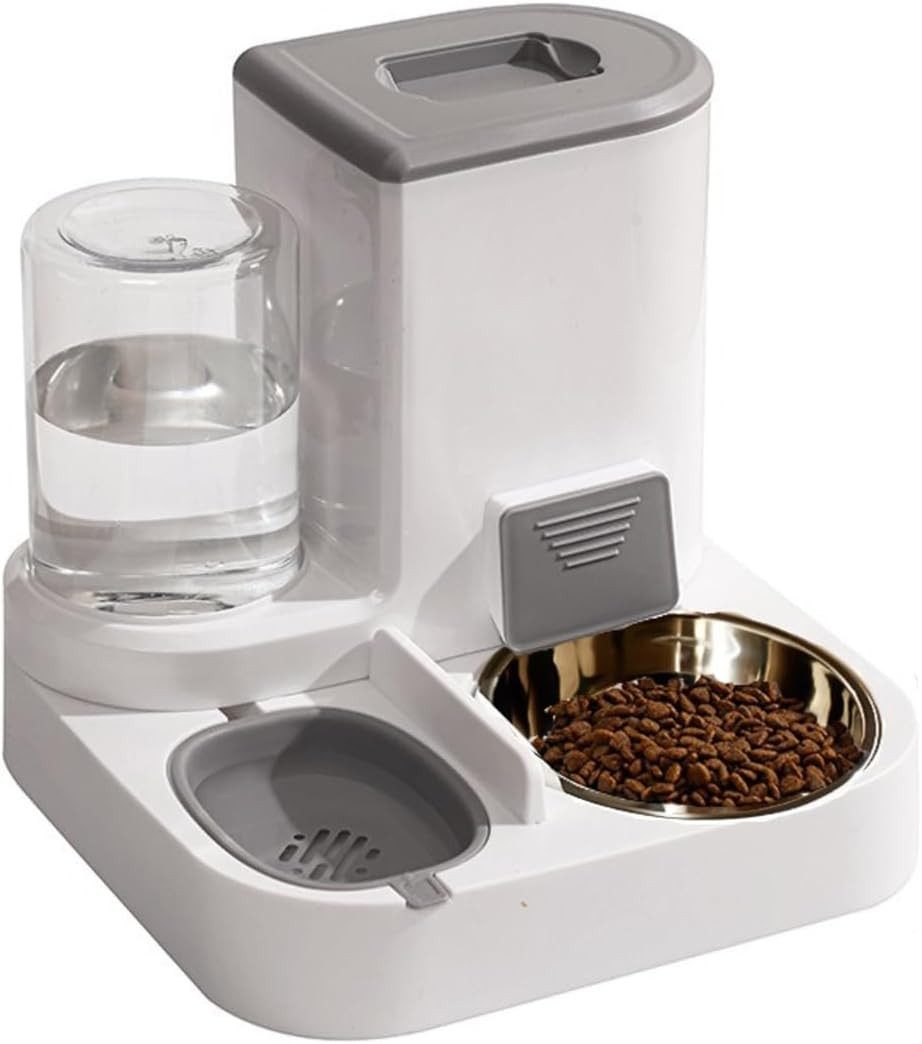 FELIXLEO Futterstation Automatischer Futter und Wasserspender 2,2 L und 1 L