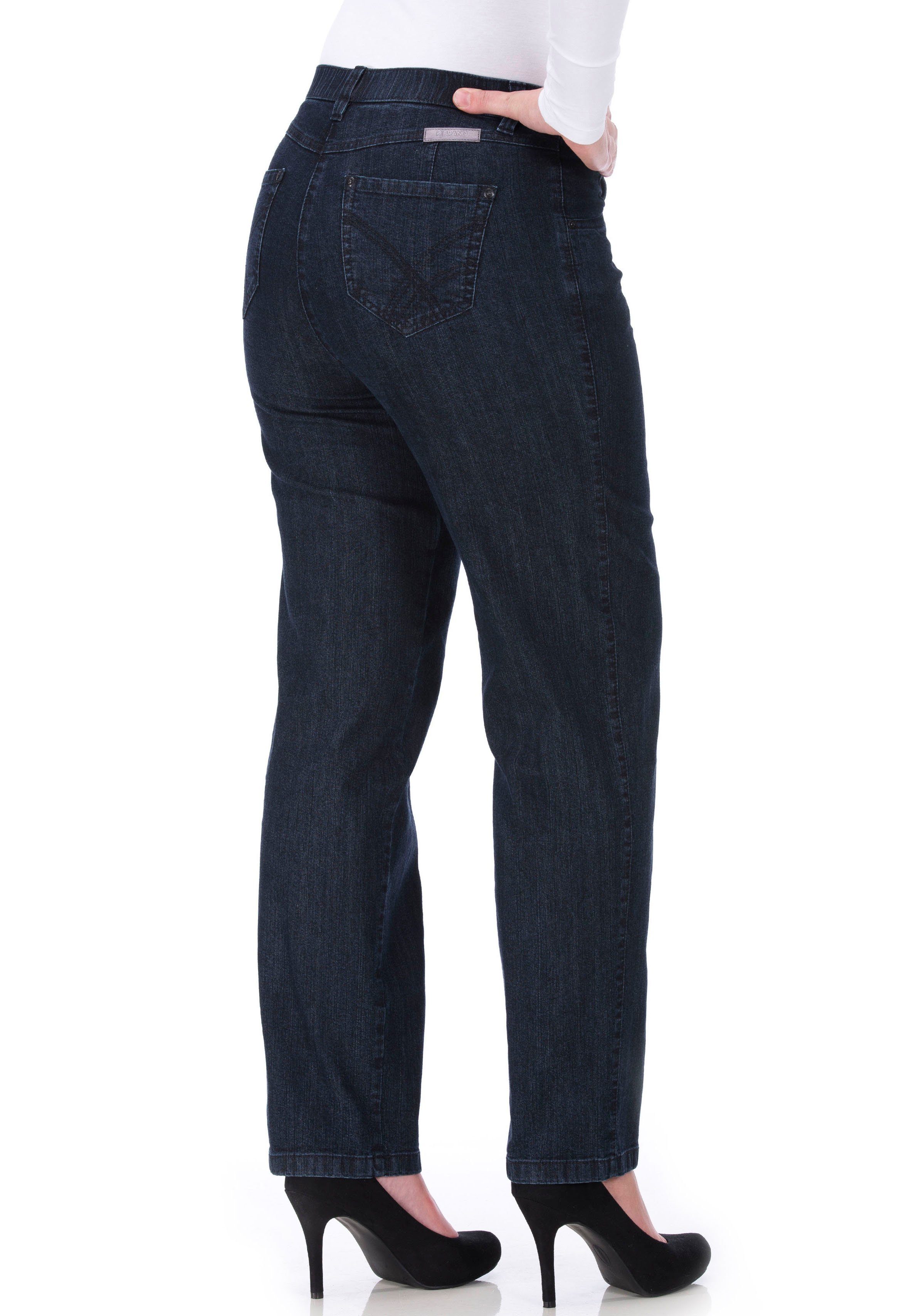 KjBRAND Stretch-Jeans Babsie Denim Stretch dark-blue mit Stretch-Anteil