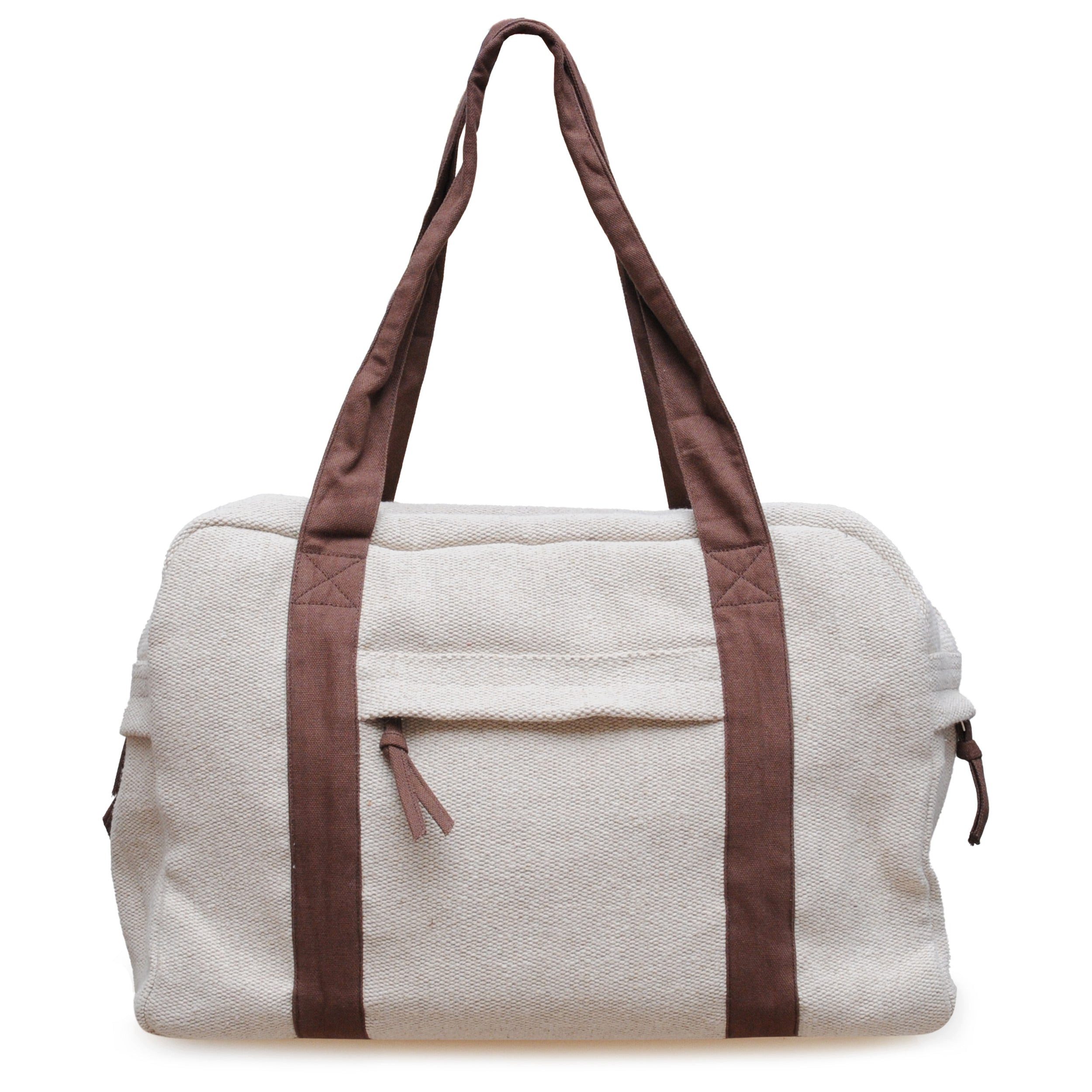 Yogistar Yogatasche Yogatasche yogibag® all in one - jute - nature creme/taupe-grey (Standard, Standard), Matte außen, viel Platz innen: Die innovative twin bag Yogatasche