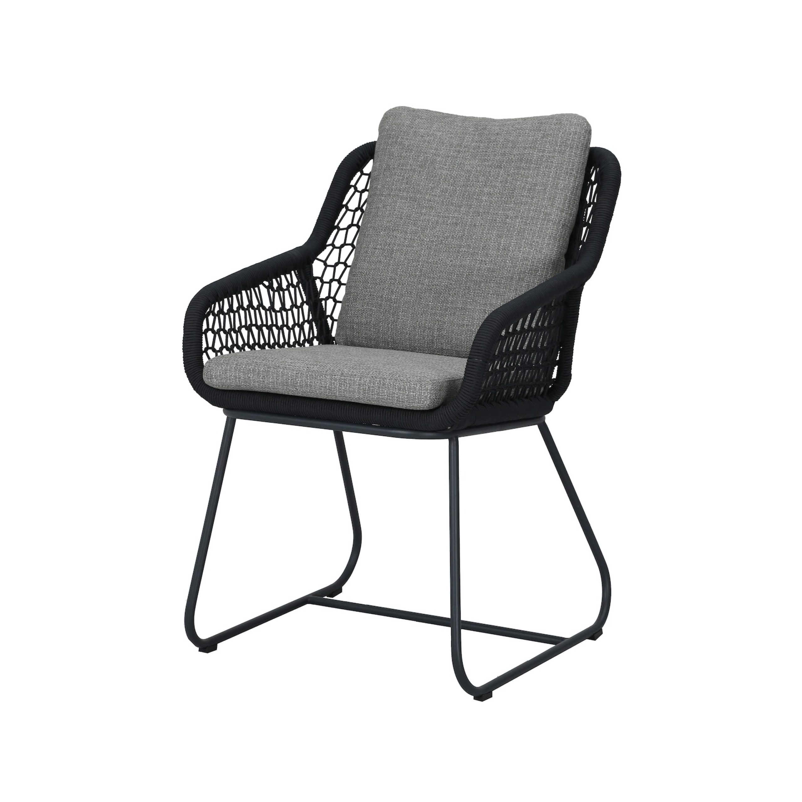 Best Freizeitmöbel Gartenstuhl Best Ravello Dinning Крісла Gartenstuhl mit Armlehnen Anthrazit 58 x