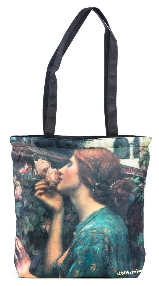 Luckyweather not just any other day Shopper Einkaufstasche / Shopping Bag Motiv SWEET ROSES (1-tlg., 1 Stück Shopping Bag), Schultertasche beidseitig bedruckt mit Motiv bedruckt