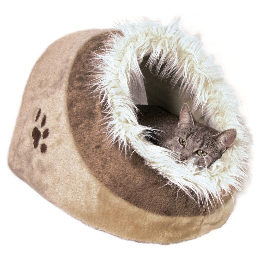 TRIXIE Tierhöhle Kuschelhöhle Minou beige/braun für Katzen