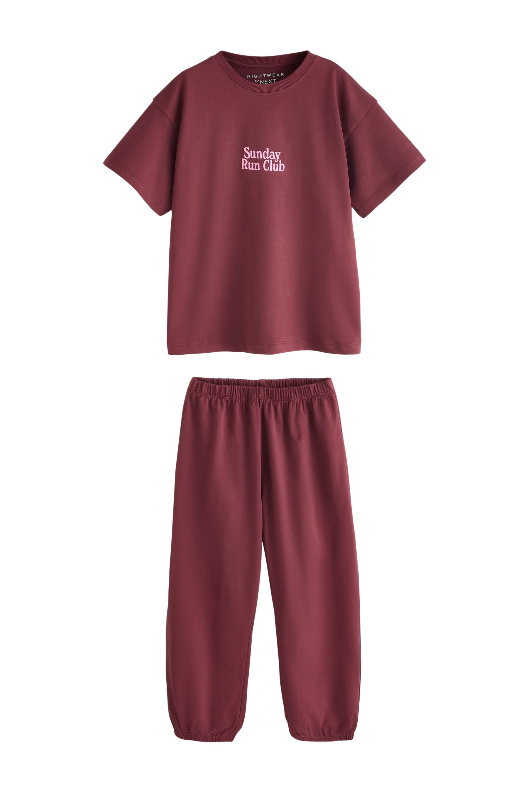 Next Pyjama Schlafanzug mit Hose im Jogginghosen-Stil, Pack (2 tlg)