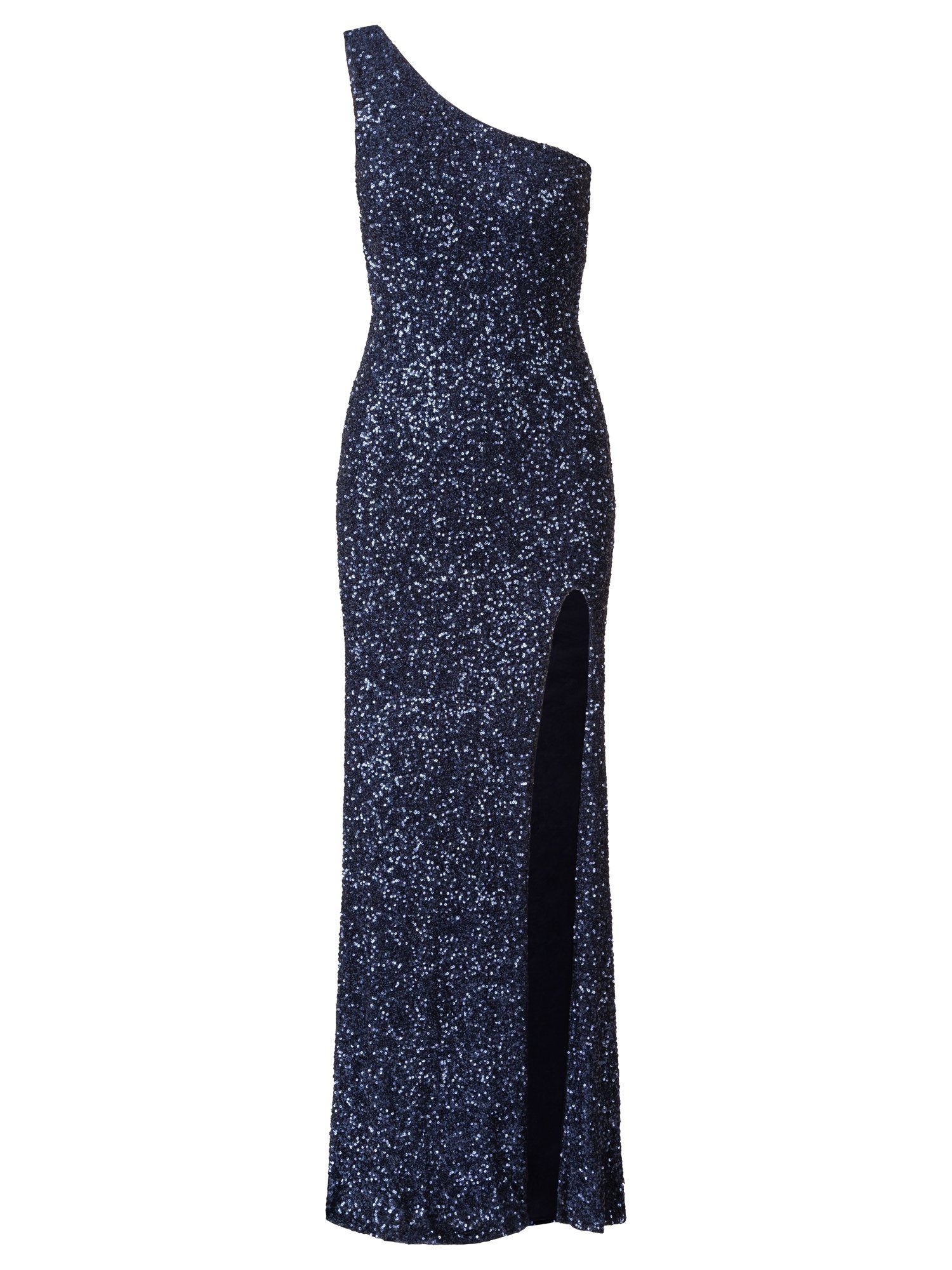 Apart Abendkleid mit Eye catching navy Allover-Paillettenmuster und