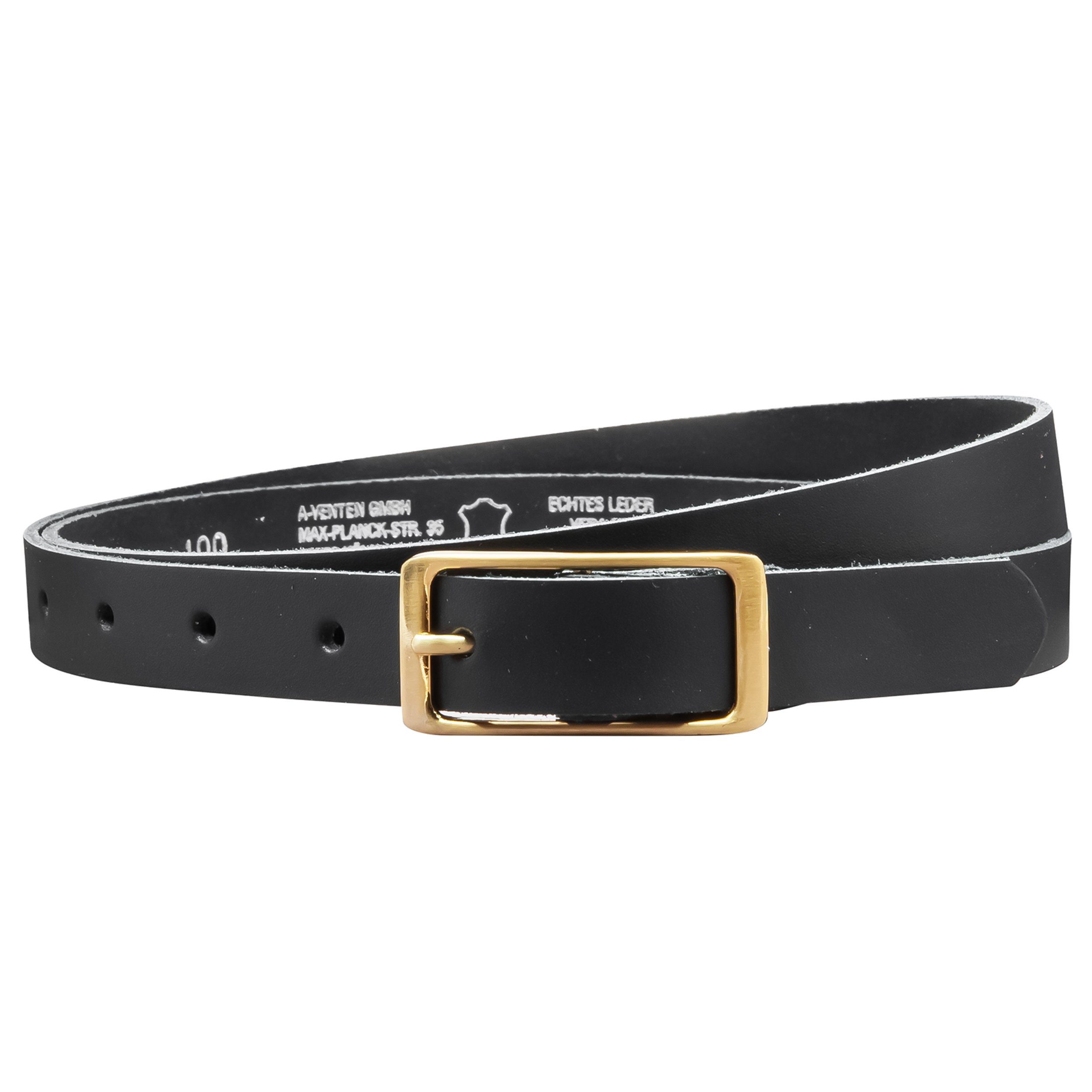 COLOGNEBELT Ledergürtel OM12-SL-Schwarz MADE IN GERMANY, Schwarz Kürzbar, 1 günstig online kaufen