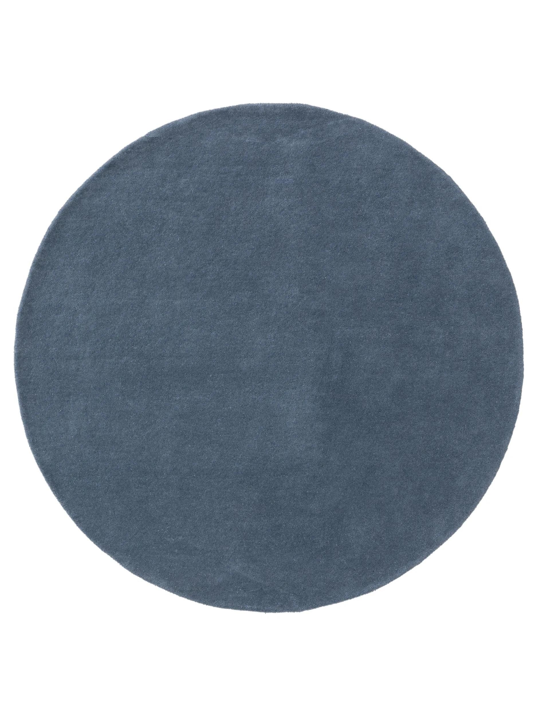 benuta Wollteppich Bent, rund, Höhe: 6 mm, Teppich Wohnzimmer, Schlafzimmer, Esszimmer, Flur, Kunstfaser, Cozy