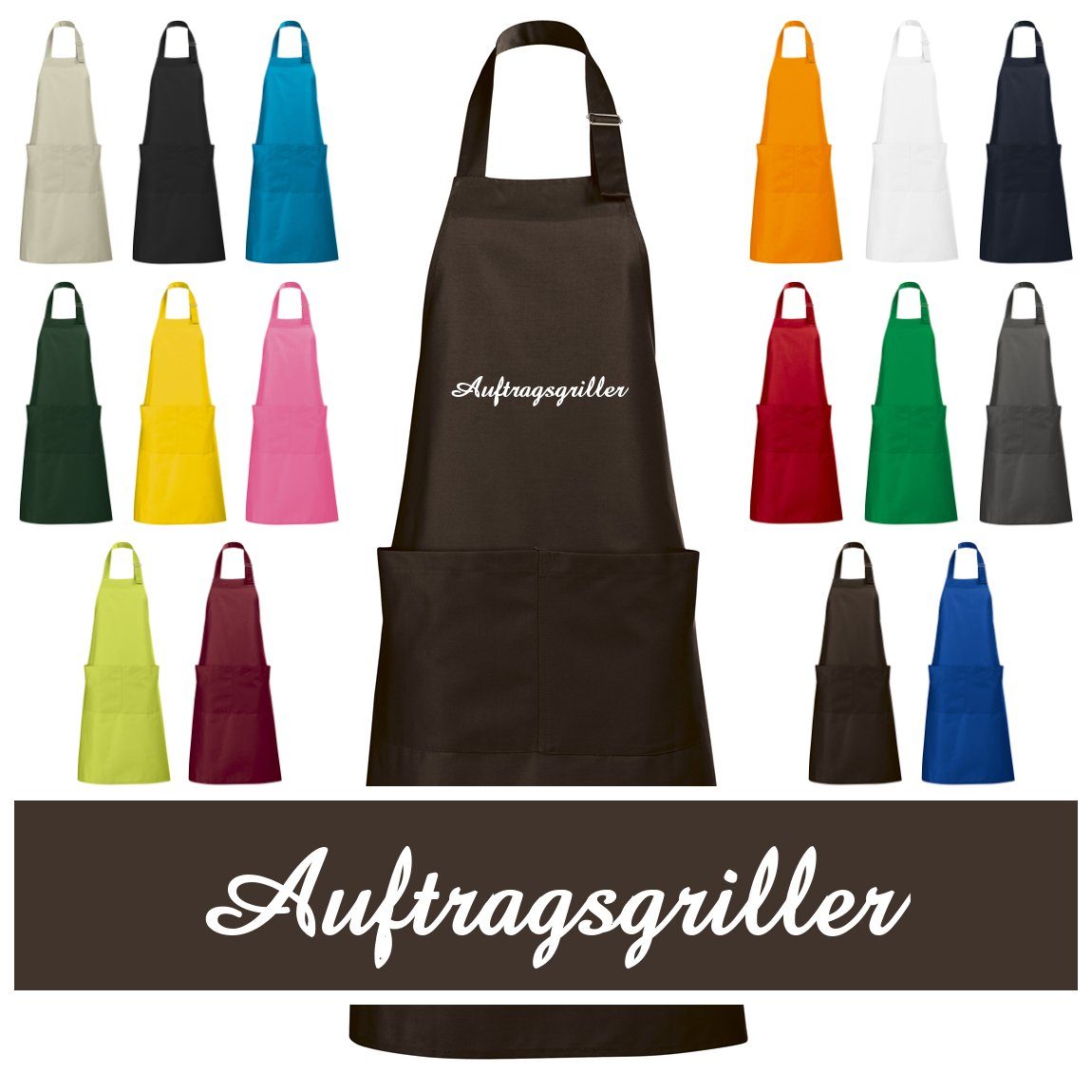 Schnoschi Grillschürze Hochwertige Grillschürze mit Auftragsgriller günstig online kaufen