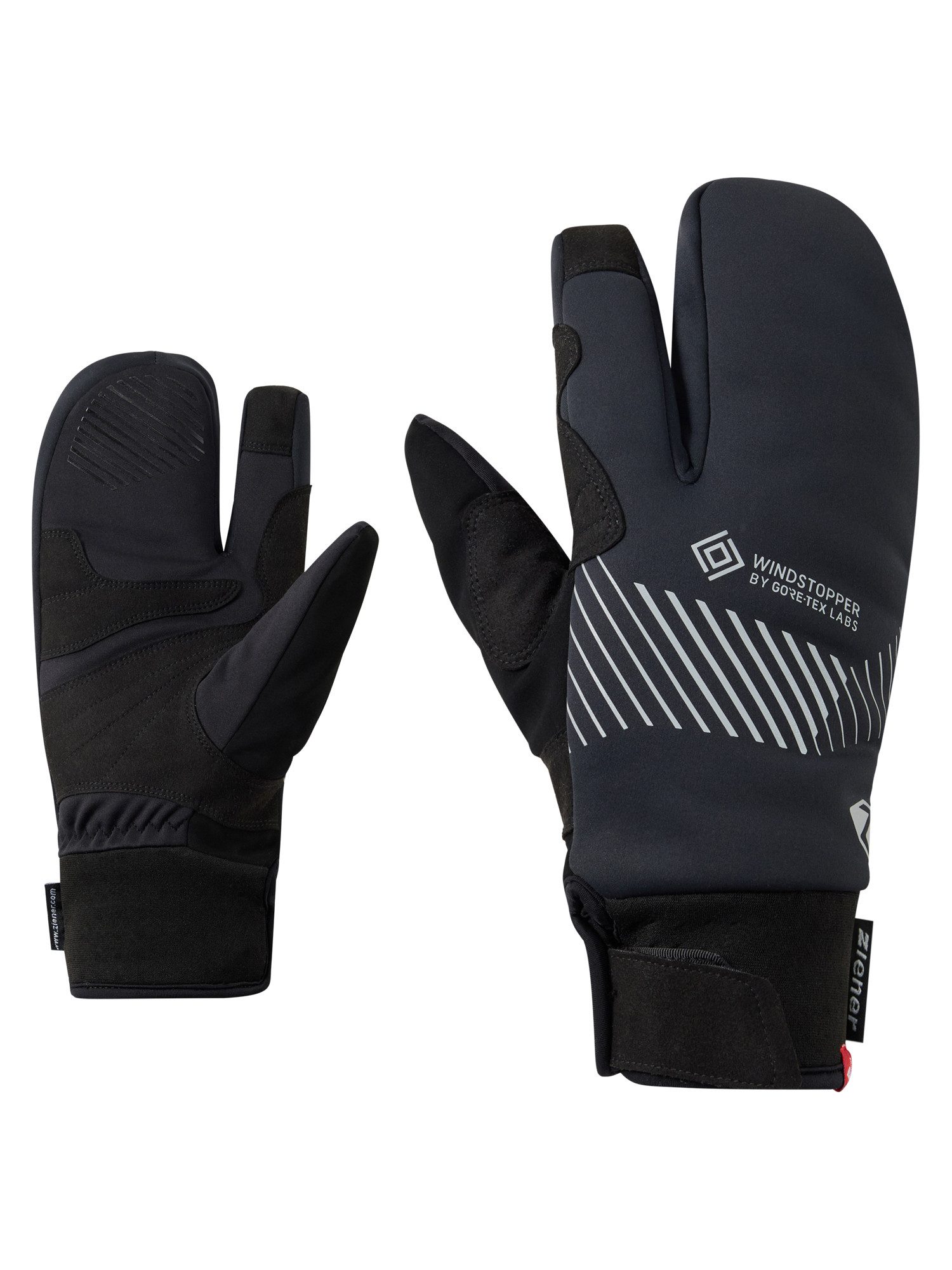 Ziener Fahrradhandschuhe DOMAS-Z WINDSTOPPER® by GORE TEX LABS® TOUCH winddicht, wasserabweisend, atmungsaktiv, extra warm durch PrimaLoft®