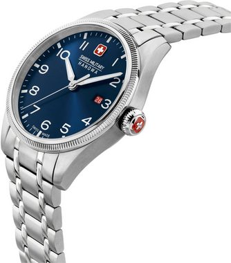 Swiss Military Hanowa Quarzuhr THUNDERBOLT, SMWGH0000802, Armbanduhr, Herrenuhr, Schweizer Uhr, Swiss Made, Datum, Saphirglas