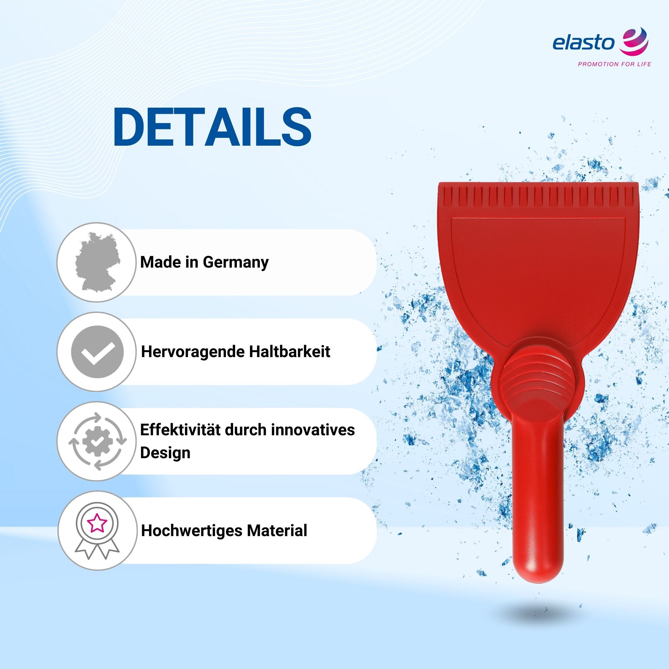 elasto Eiskratzer Auto Scheibenkratzer mit robustem Griff Winter Ice Scraper Eiskratzer Auto, Scheibenkratzer, Scheibenkratzer Auto, Ice scraper