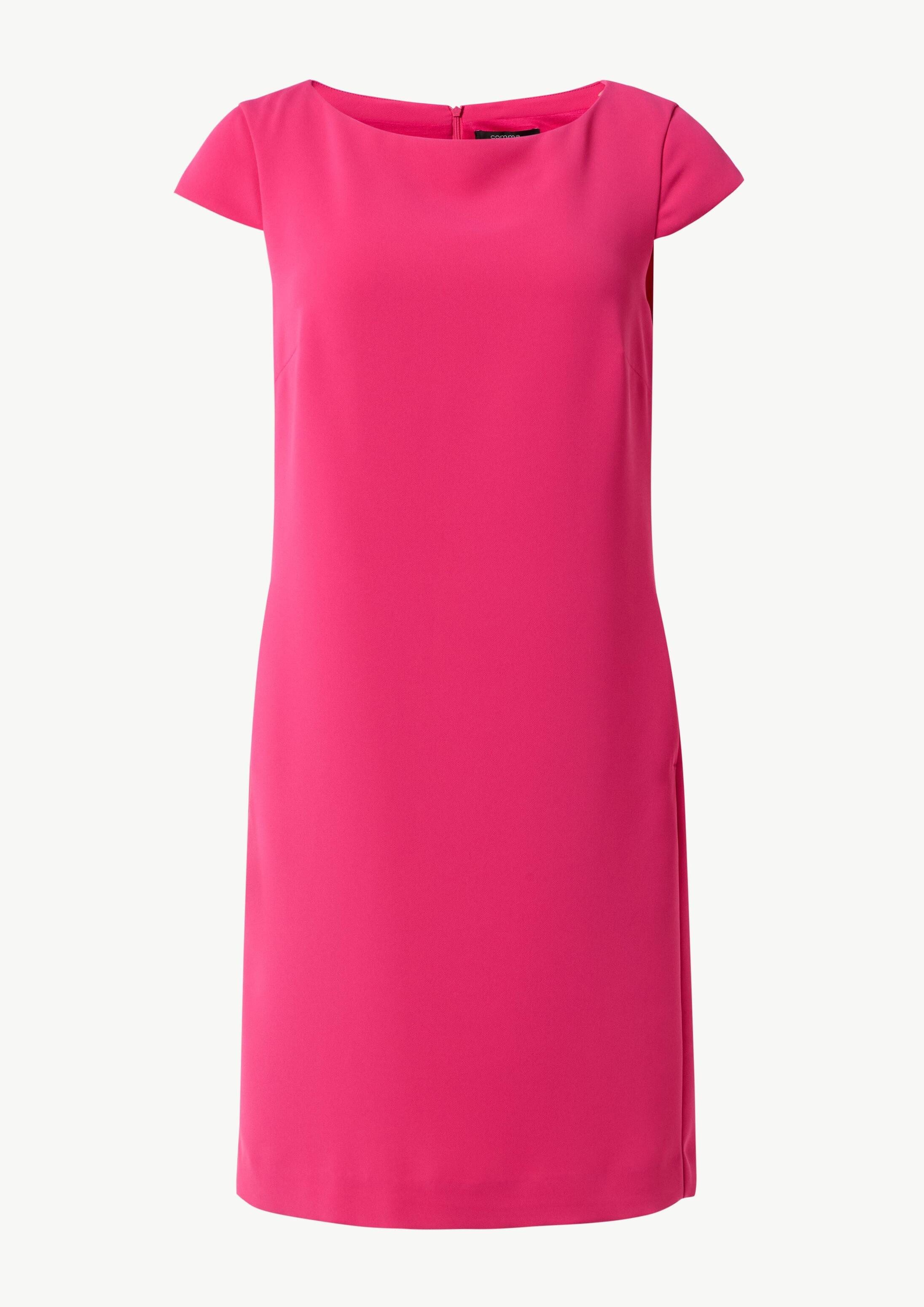 comma Midikleid Kleid Kurzes Kleid aus Crêpe