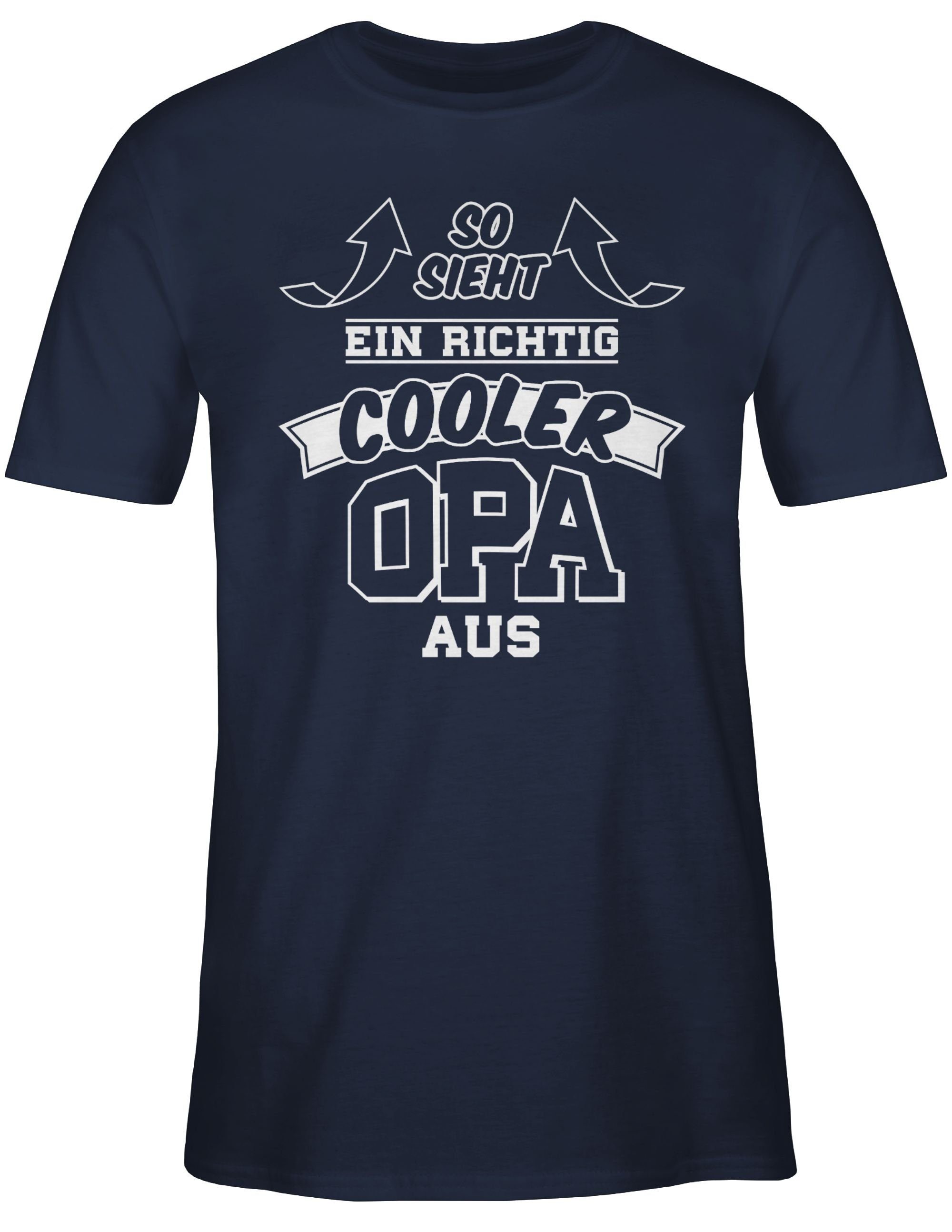 Shirtracer T-Shirt So sieht ein richtig cooler Opa aus Pfeile Opa Geschenke günstig online kaufen