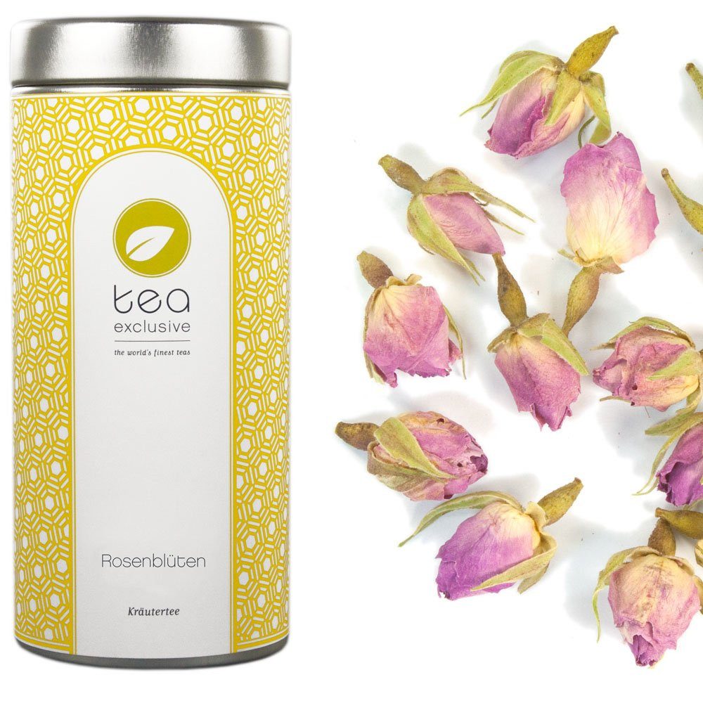 tea exclusive Tee Rosenblüten, BIO-Kräutertee, 50g, Blumig lieblich fein