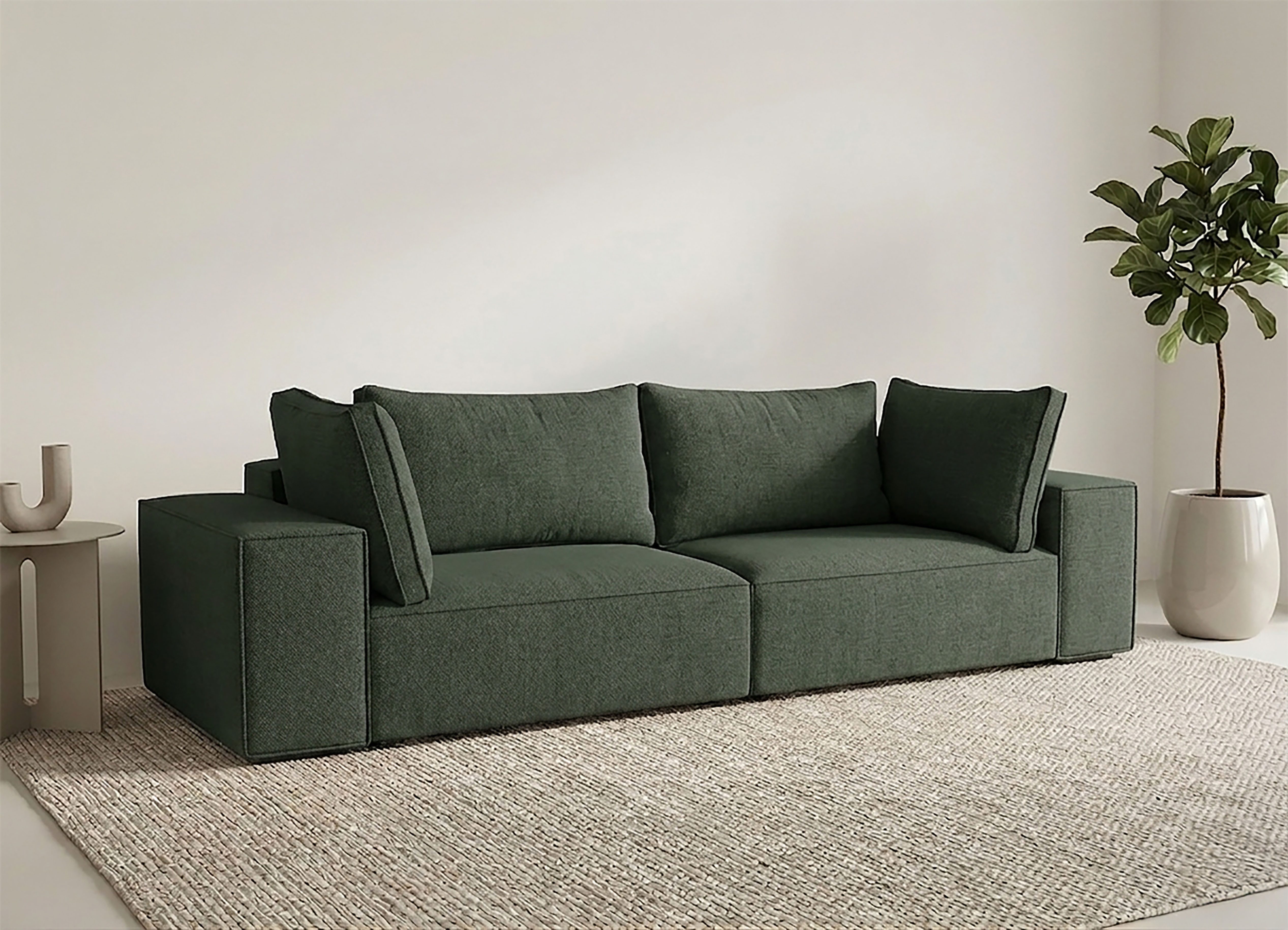 Trends by HG Big-Sofa CONOR, 2 Teile, Schlaffunktion + Bettkasten