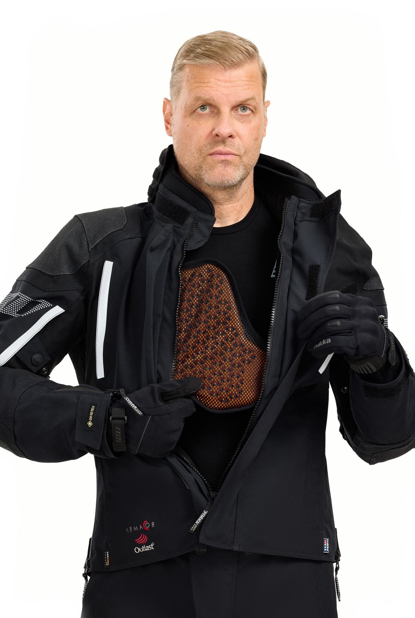 Rukka Motorradjacke Shield-R Motorrad Textiljacke Rückenprotektor enthalten,wasserdicht