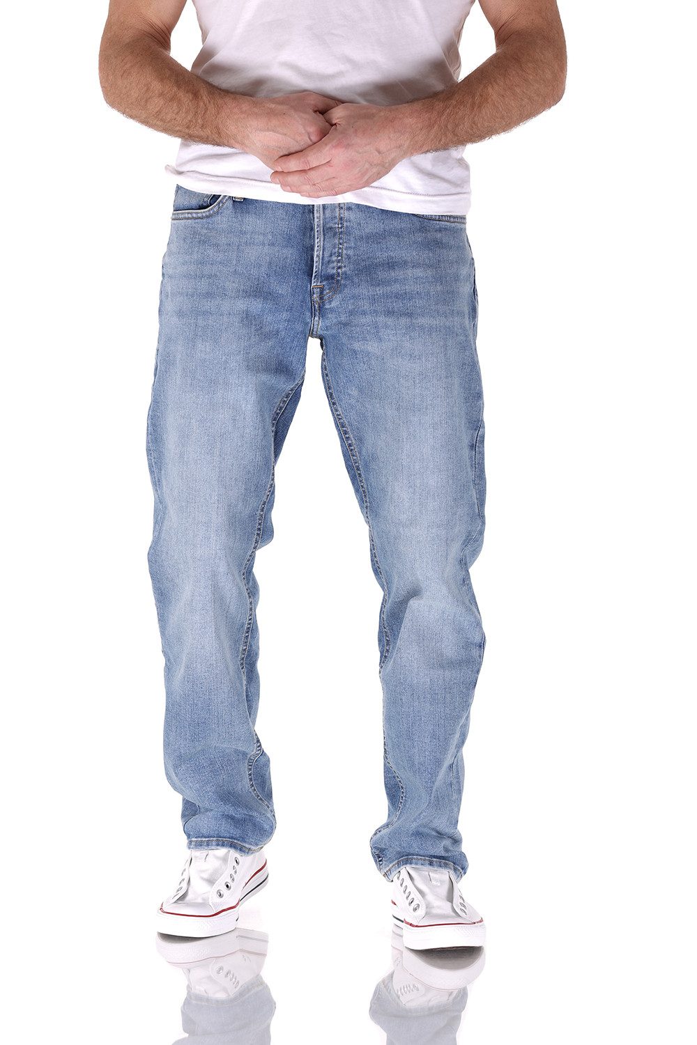 Jack & Jones Comfort-fit-Jeans Jack & Jones Mike Original Comfort Tapered Herren Jeans Hose