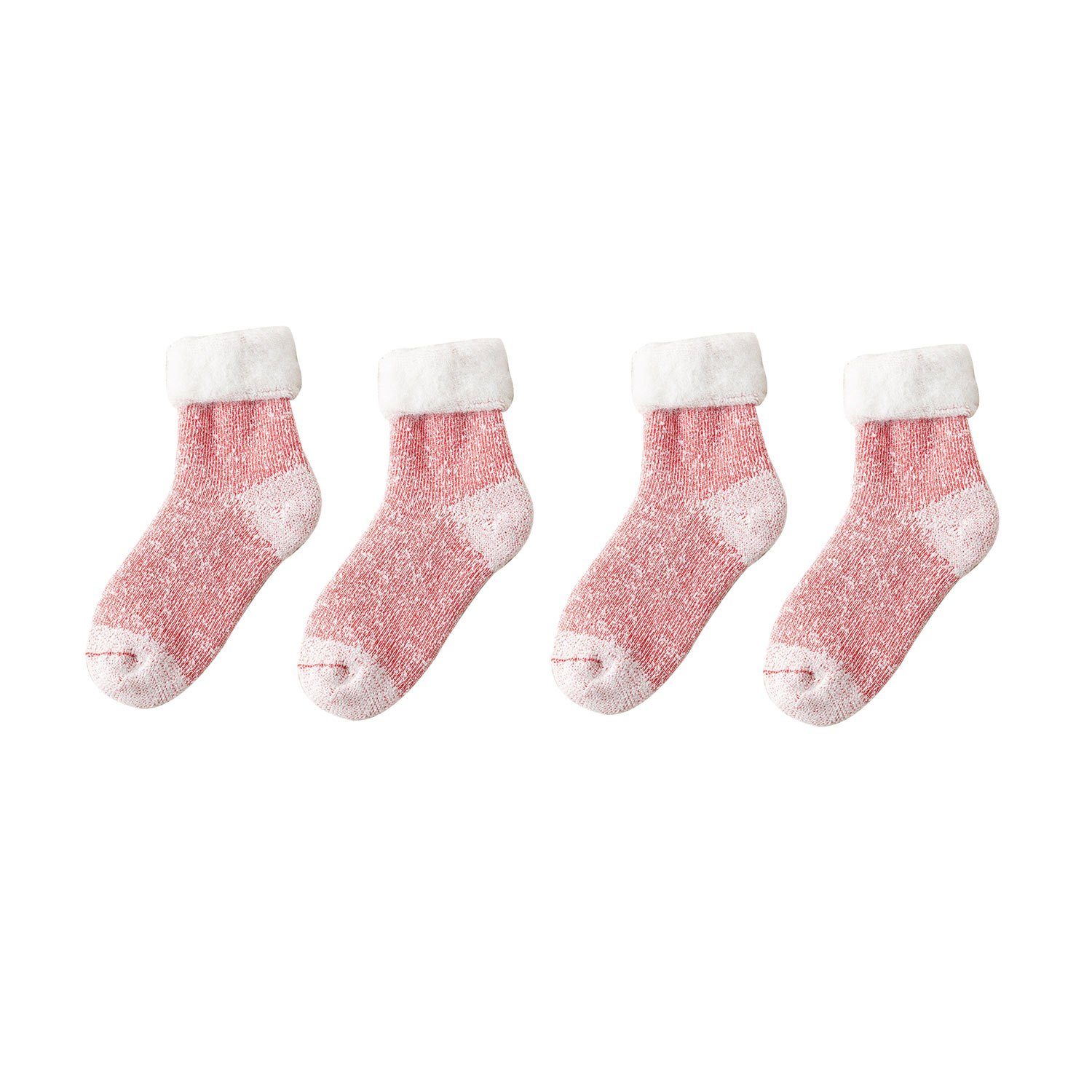 Socken Hellrosa Merinowolle 2 MAGICSHE Damen Skisocken Thermosocken Verdickte Paar aus warme